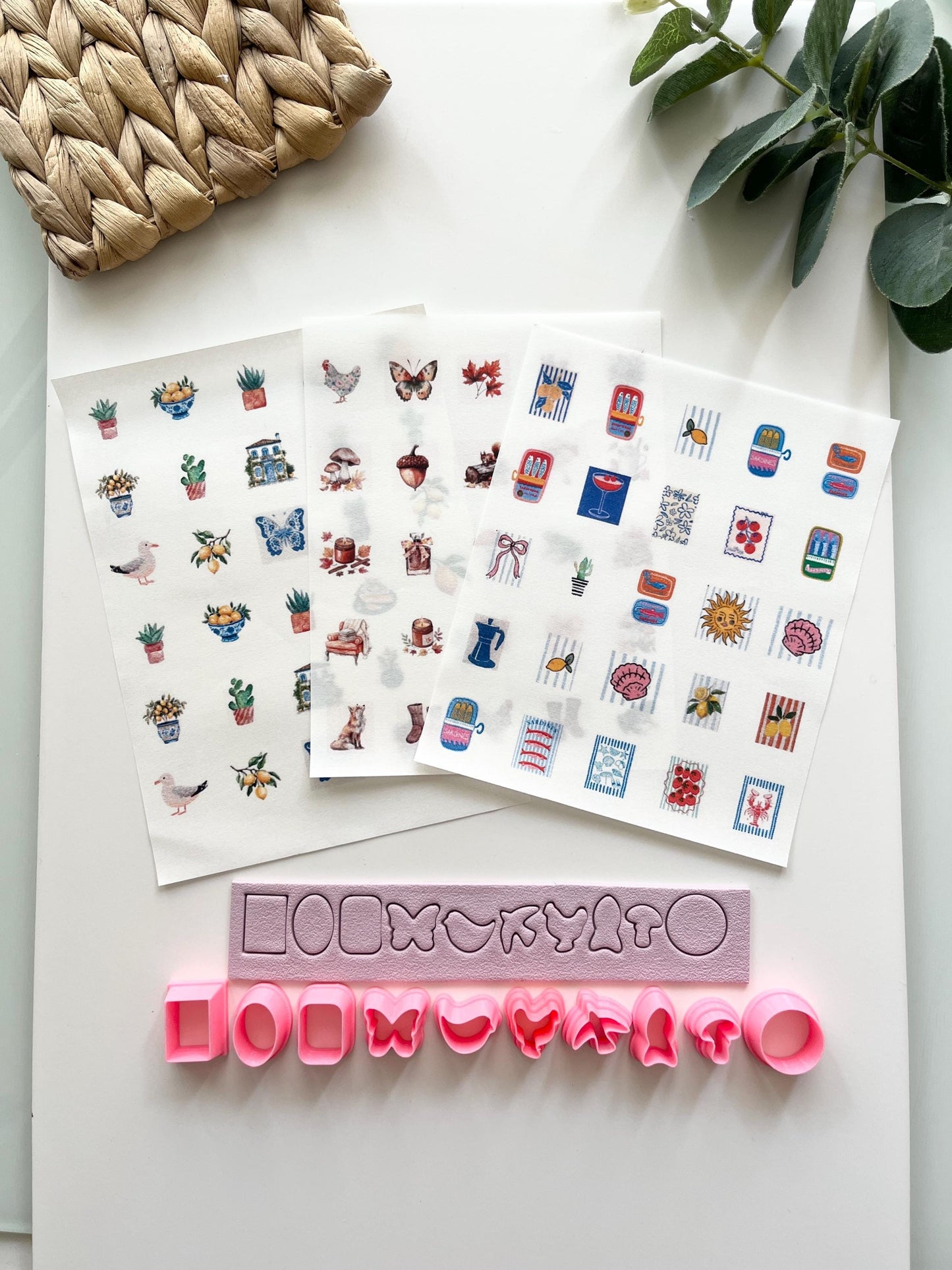 Charms Transfer Paper + Matching 10 Cutters