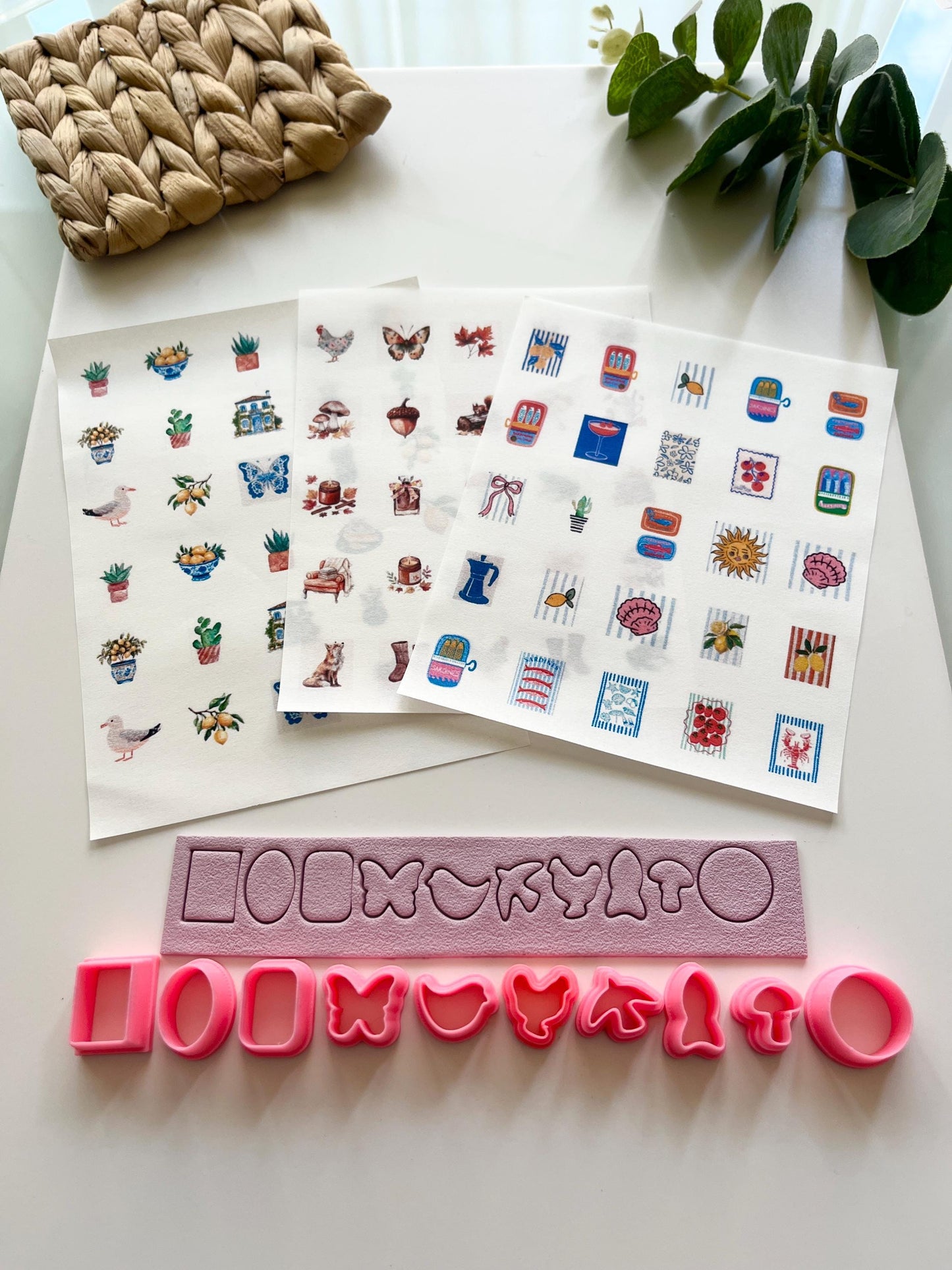Charms Transfer Paper + Matching 10 Cutters