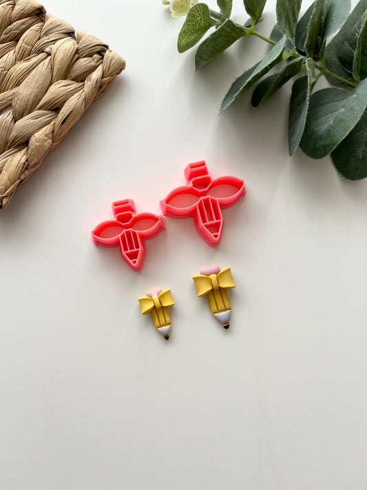 Back to School- Pencil Bowtie Clay Cutter
