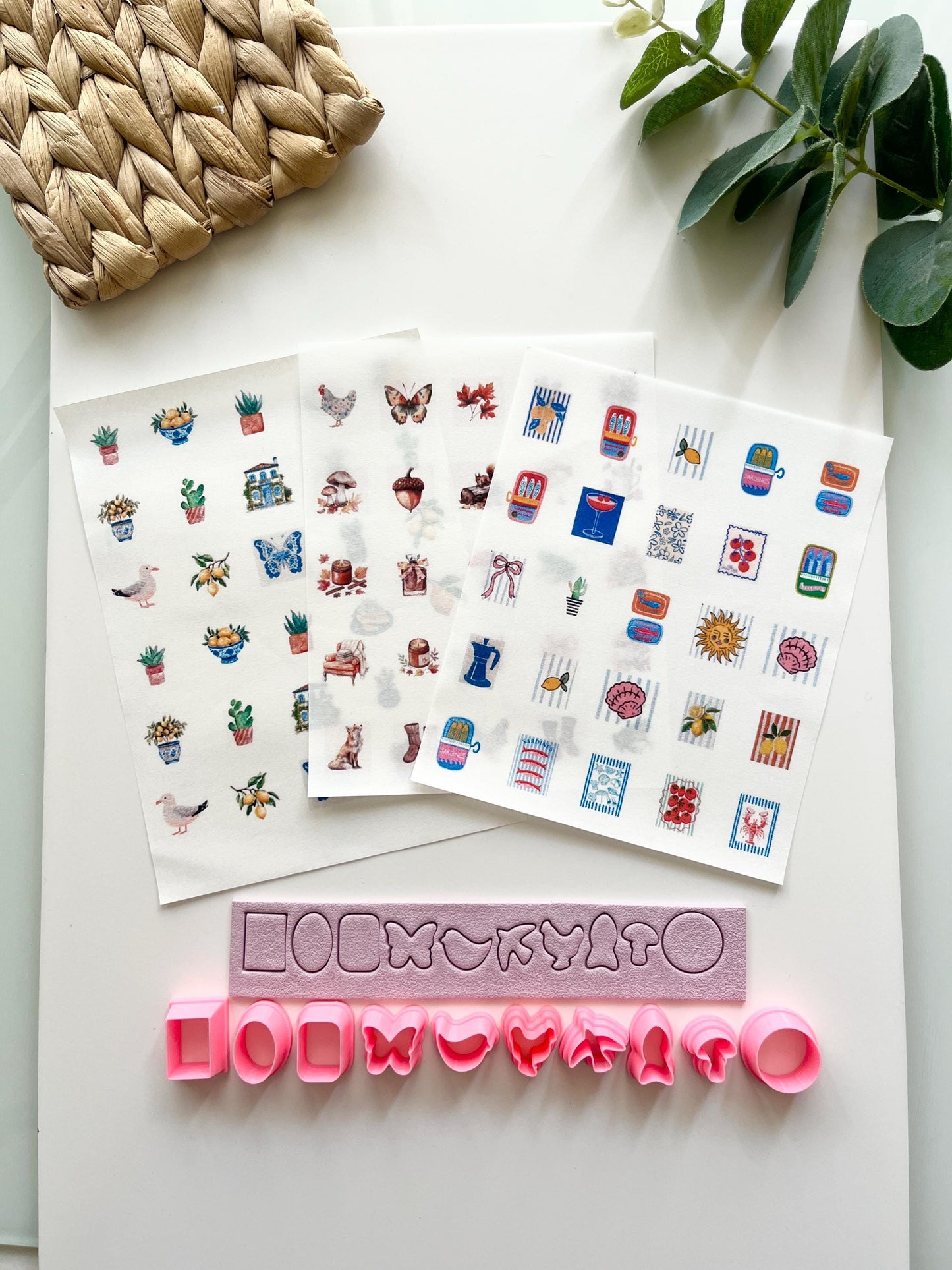 Charms Transfer Paper + Matching 10 Cutters