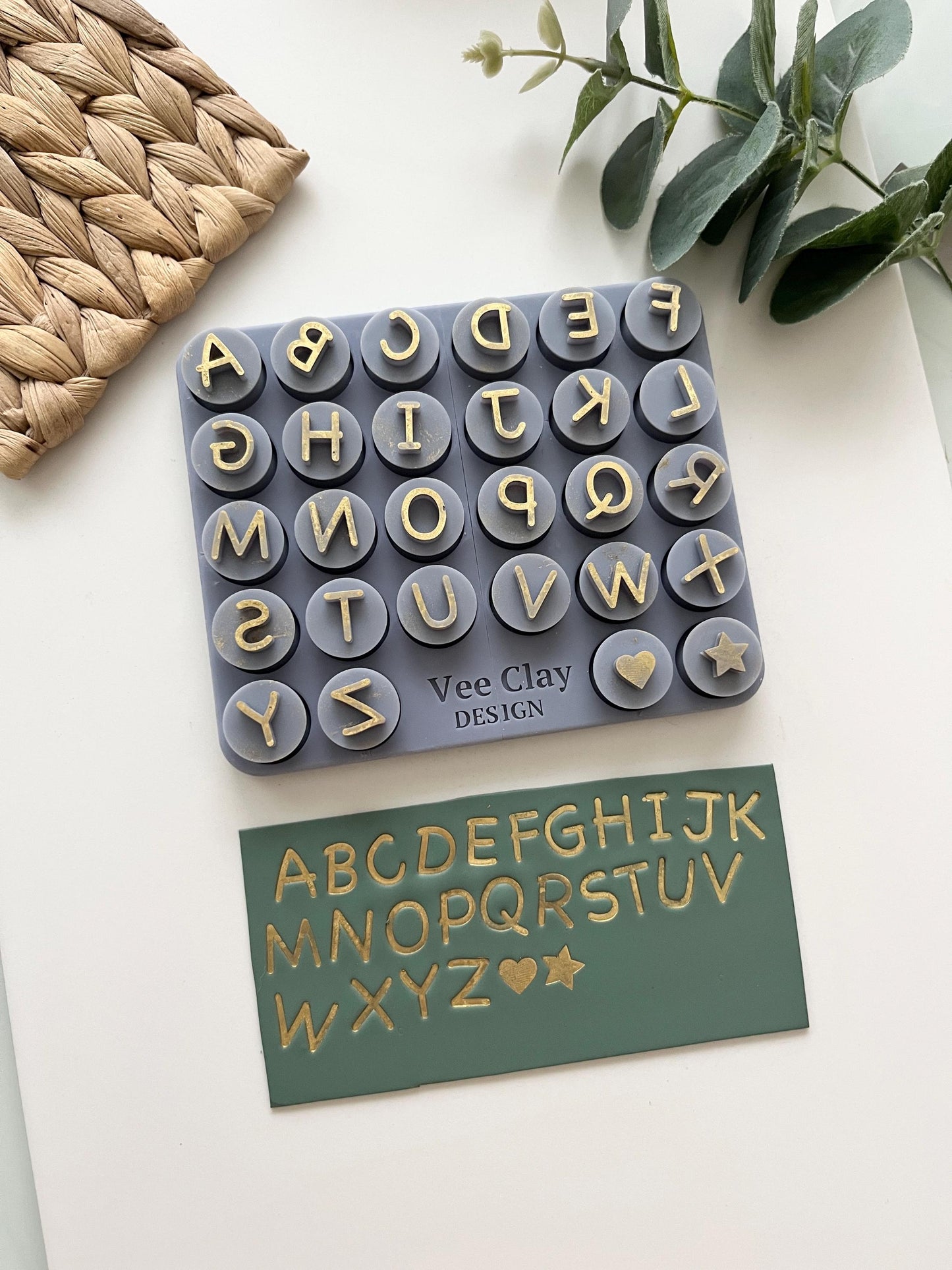 Alphabet Stamps FUN FONT / Polymer Clay Cutters / Micro Cutters / Earring Making / Clay Tools