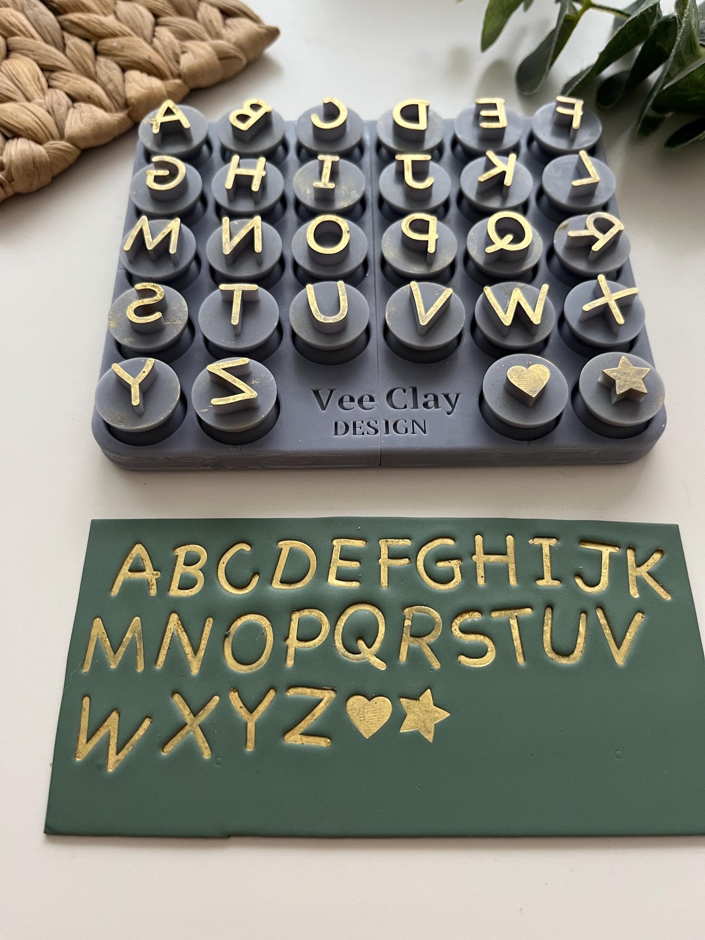 Alphabet Stamps FUN FONT / Polymer Clay Cutters / Micro Cutters / Earring Making / Clay Tools
