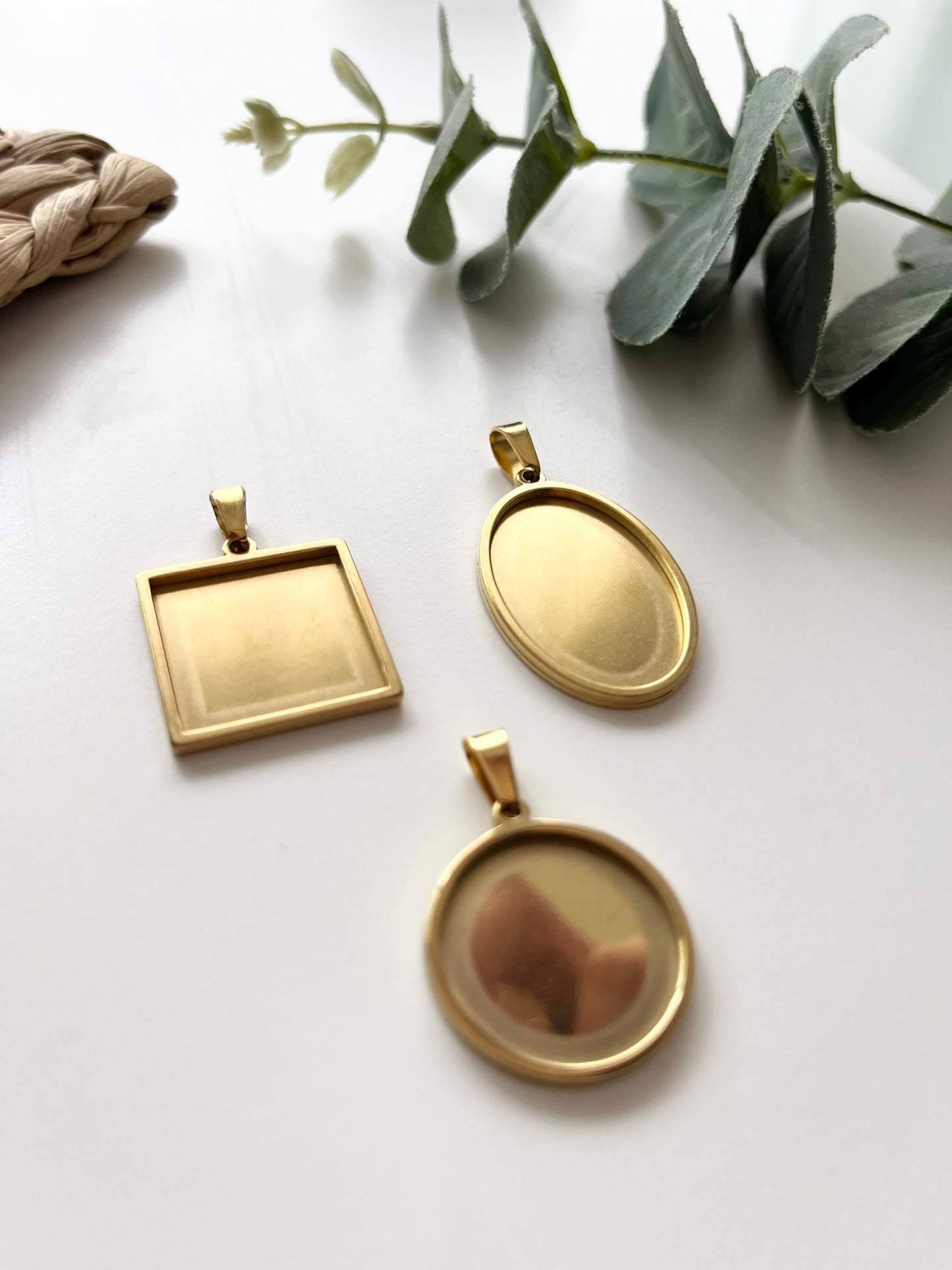 Necklace Bases & Matching Cutters - Circle, Square, Oval