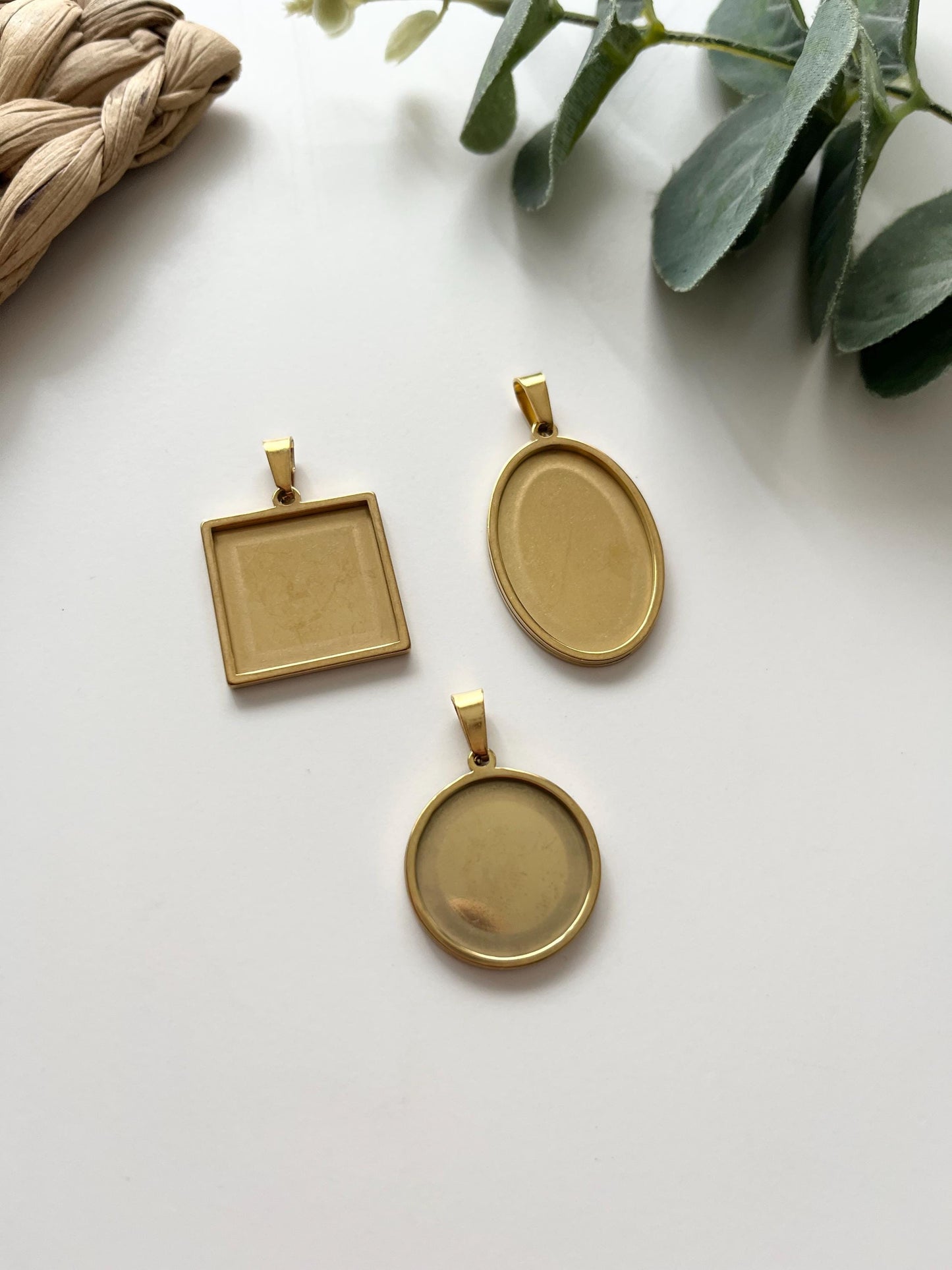 Necklace Bases & Matching Cutters - Circle, Square, Oval