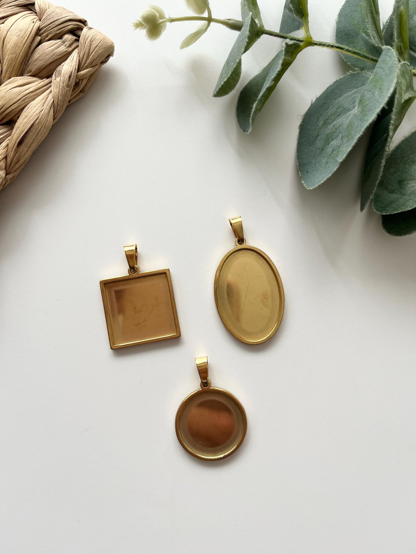 Necklace Bases & Matching Cutters - Circle, Square, Oval