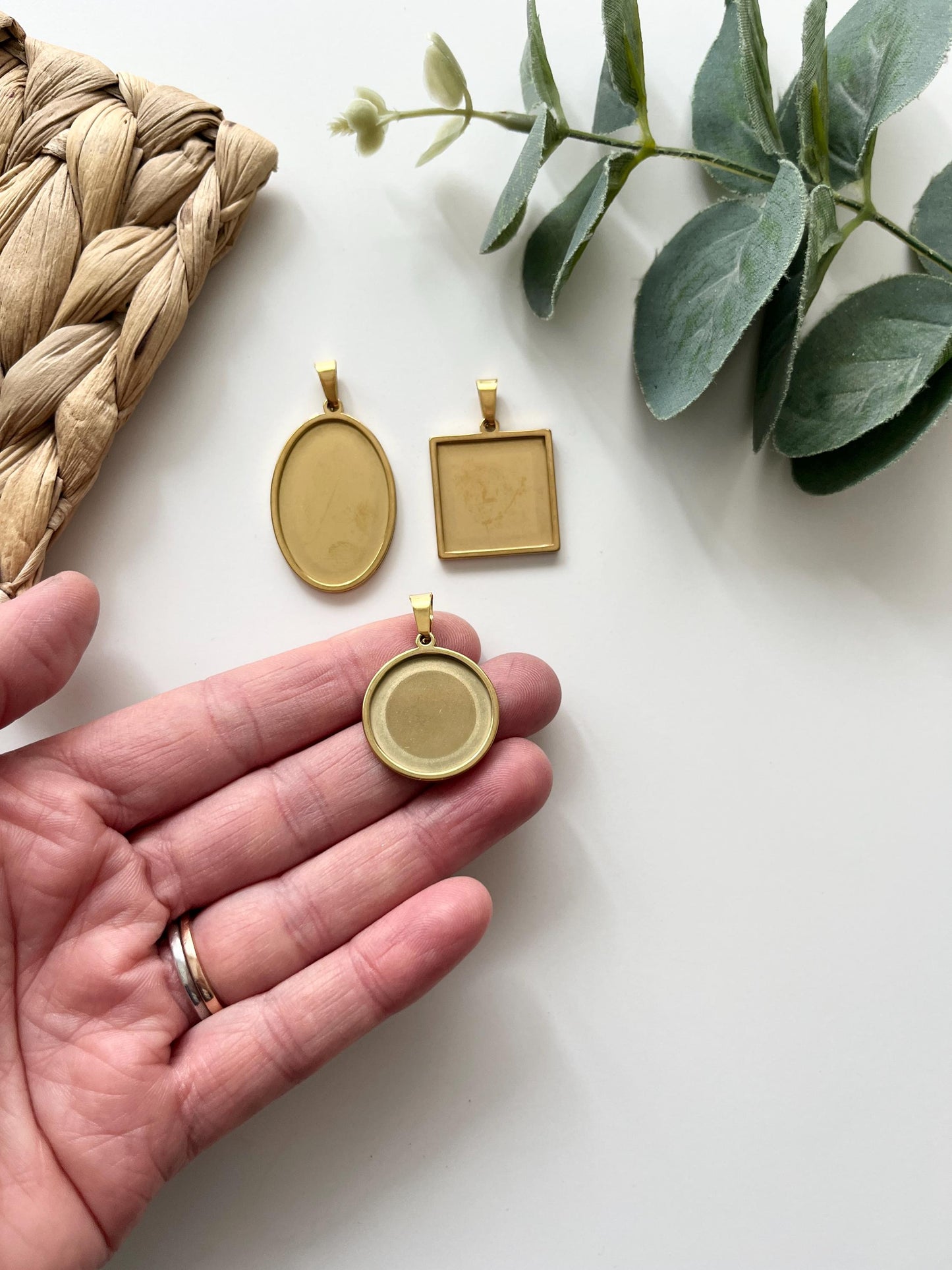 Necklace Bases & Matching Cutters - Circle, Square, Oval