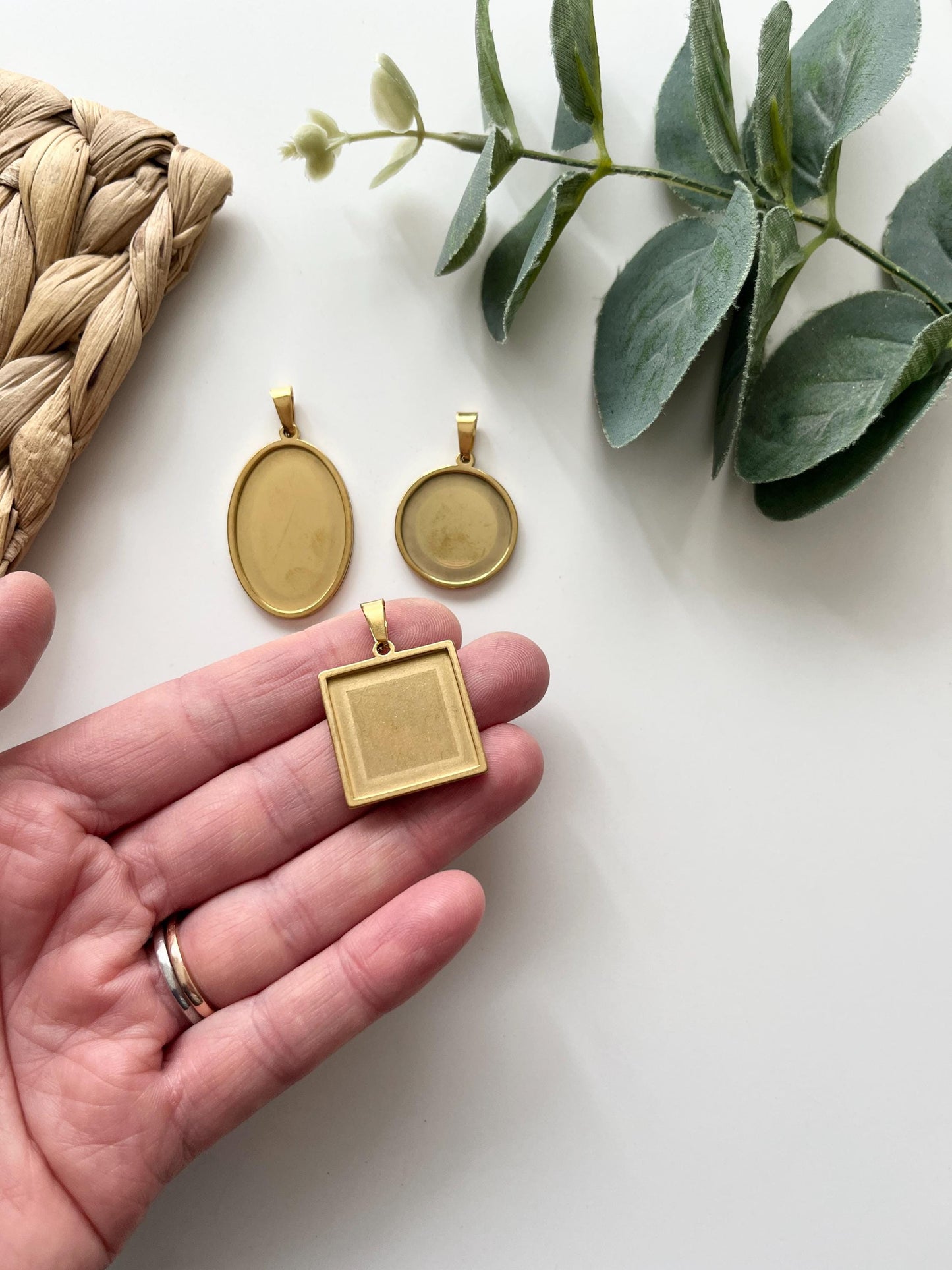 Necklace Bases & Matching Cutters - Circle, Square, Oval