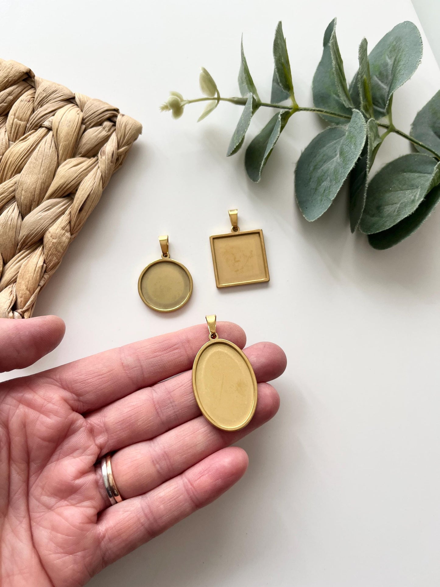 Necklace Bases & Matching Cutters - Circle, Square, Oval