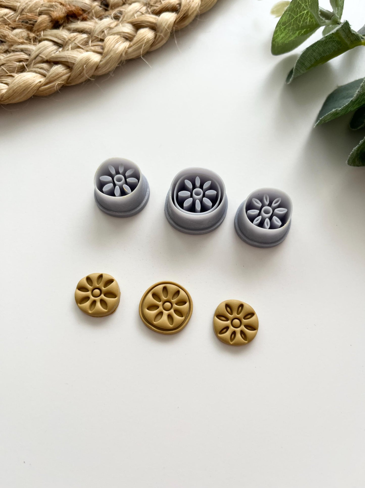 Organic Studs Polymer Clay Cutters