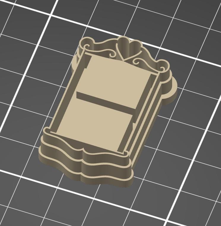 Bookshelves Polymer Clay Cutter - Digital STL File - 6 Cutters