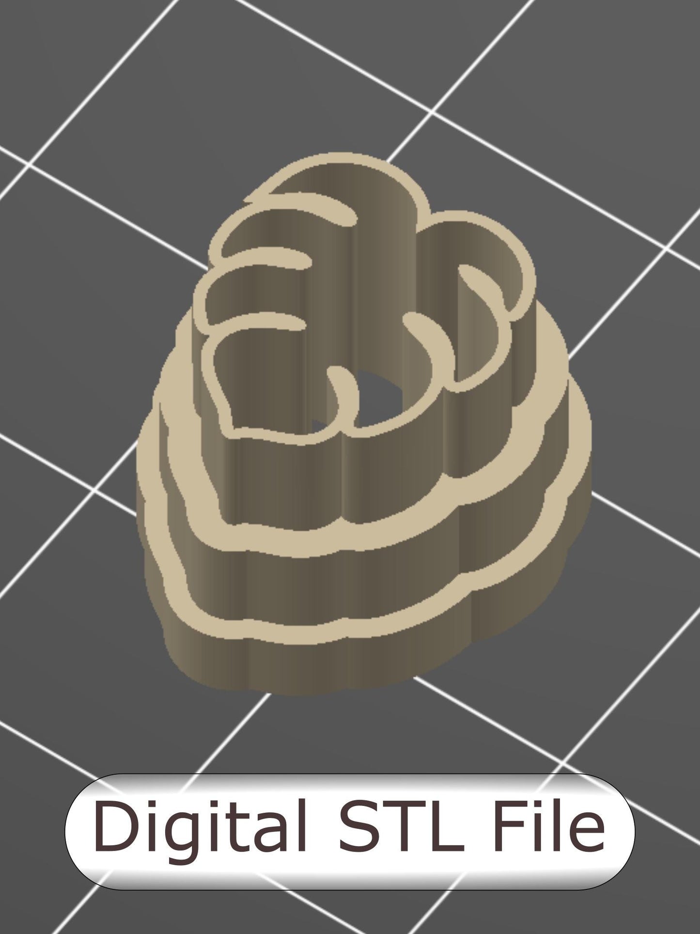 Mini Monstera Studs Polymer Clay Cutter - Digital STL File - 3 Sizes