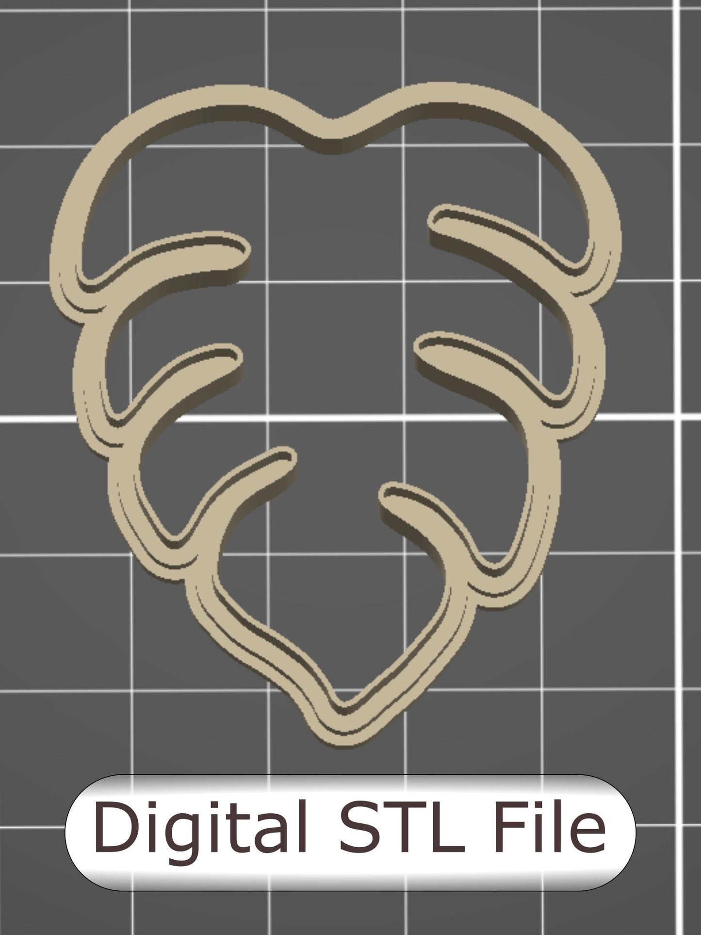 Monstera Polymer Clay Cutter - Digital STL File - 3 Sizes