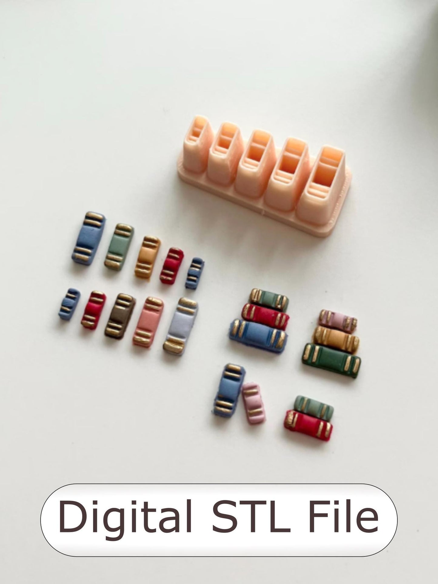 Mini Books Polymer Clay Cutter - Digital STL File - 5 Sizes