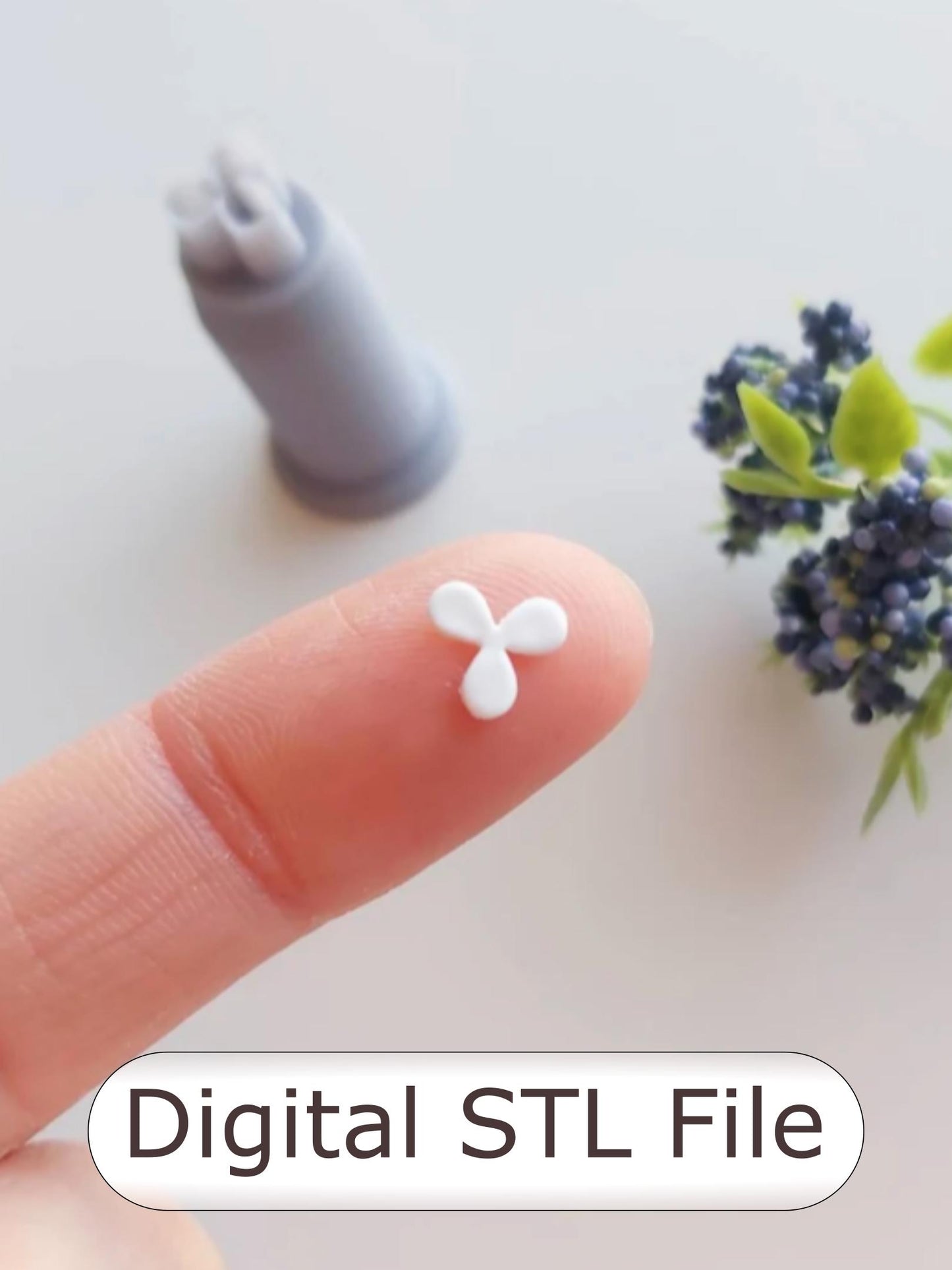 Mini Daisy, Flower & Leaf Polymer Clay Cutters - Digital STL File