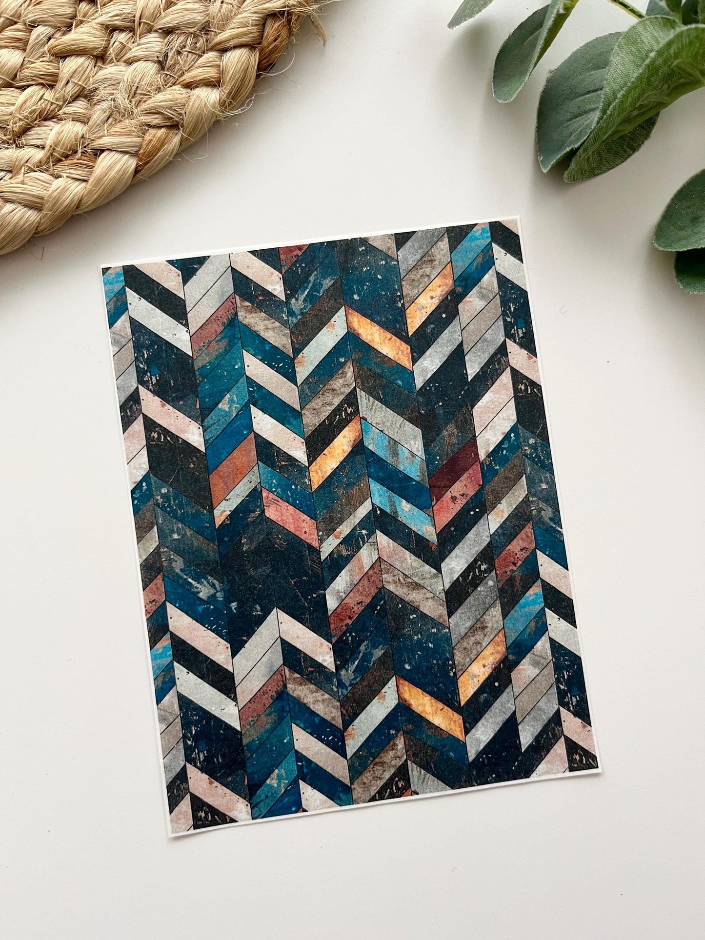 Chevrons 4 Transfer Paper