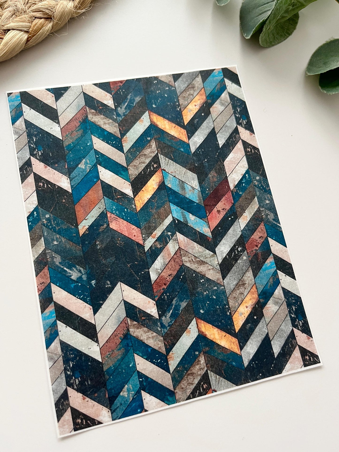 Chevrons 4 Transfer Paper