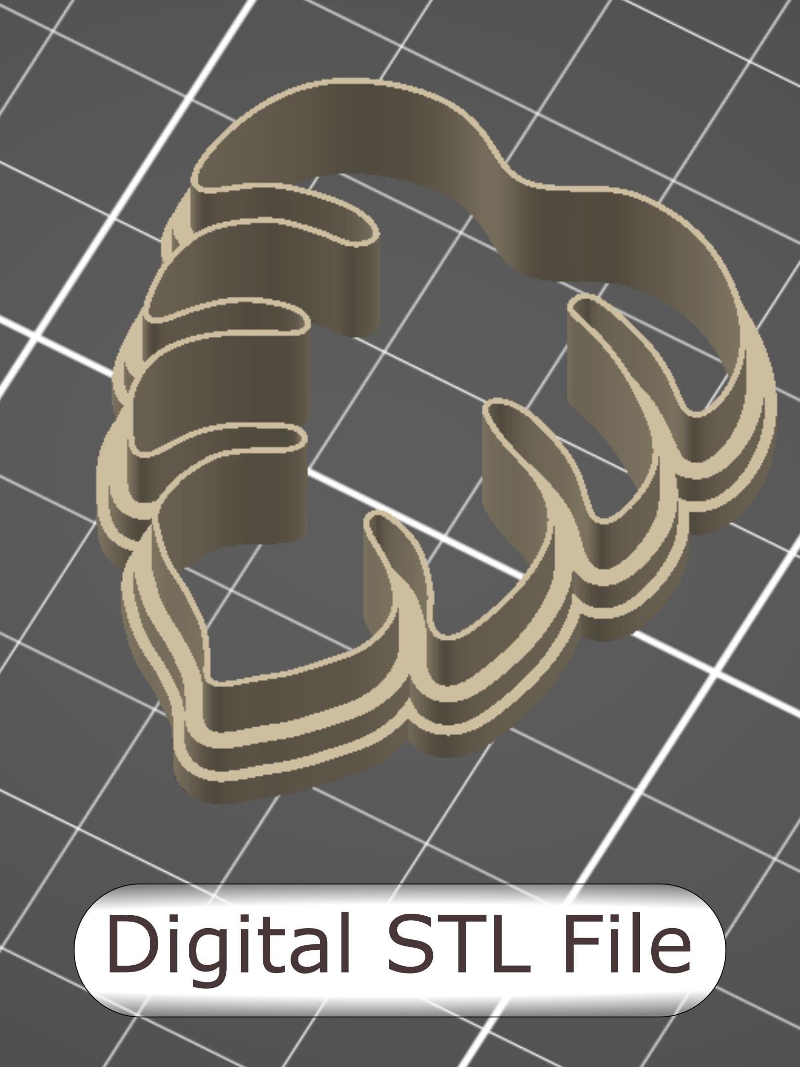 Monstera Polymer Clay Cutter - Digital STL File