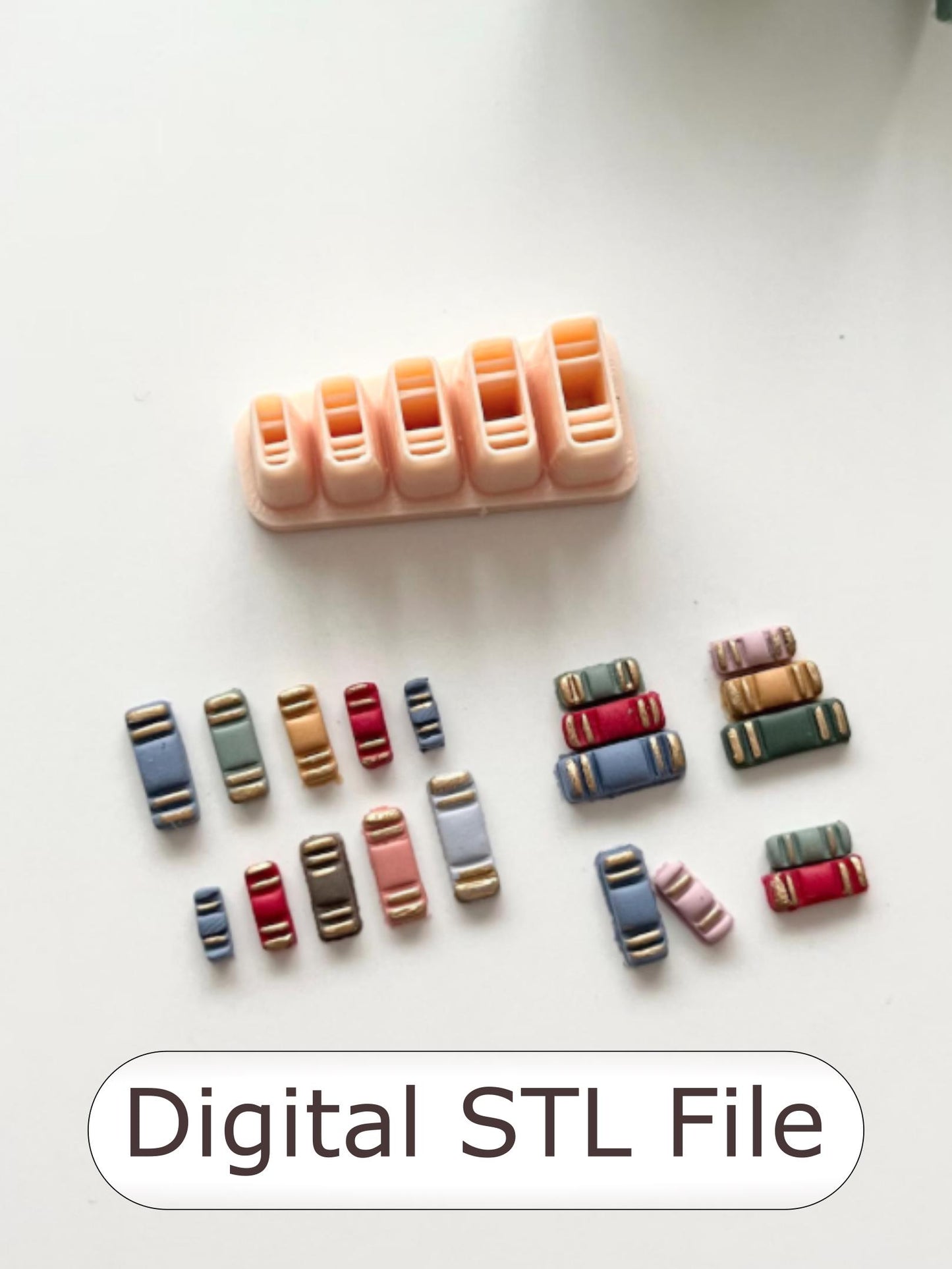 Mini Books Polymer Clay Cutter - Digital STL File - 5 Sizes