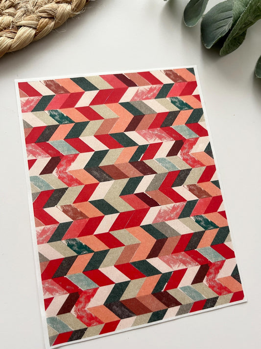 Chevrons 5 Transfer Paper