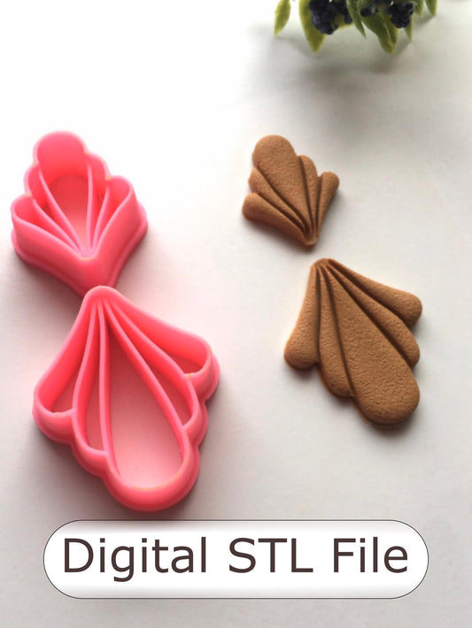 Embossed Petal Set Polymer Clay Cutter - Digital STL File