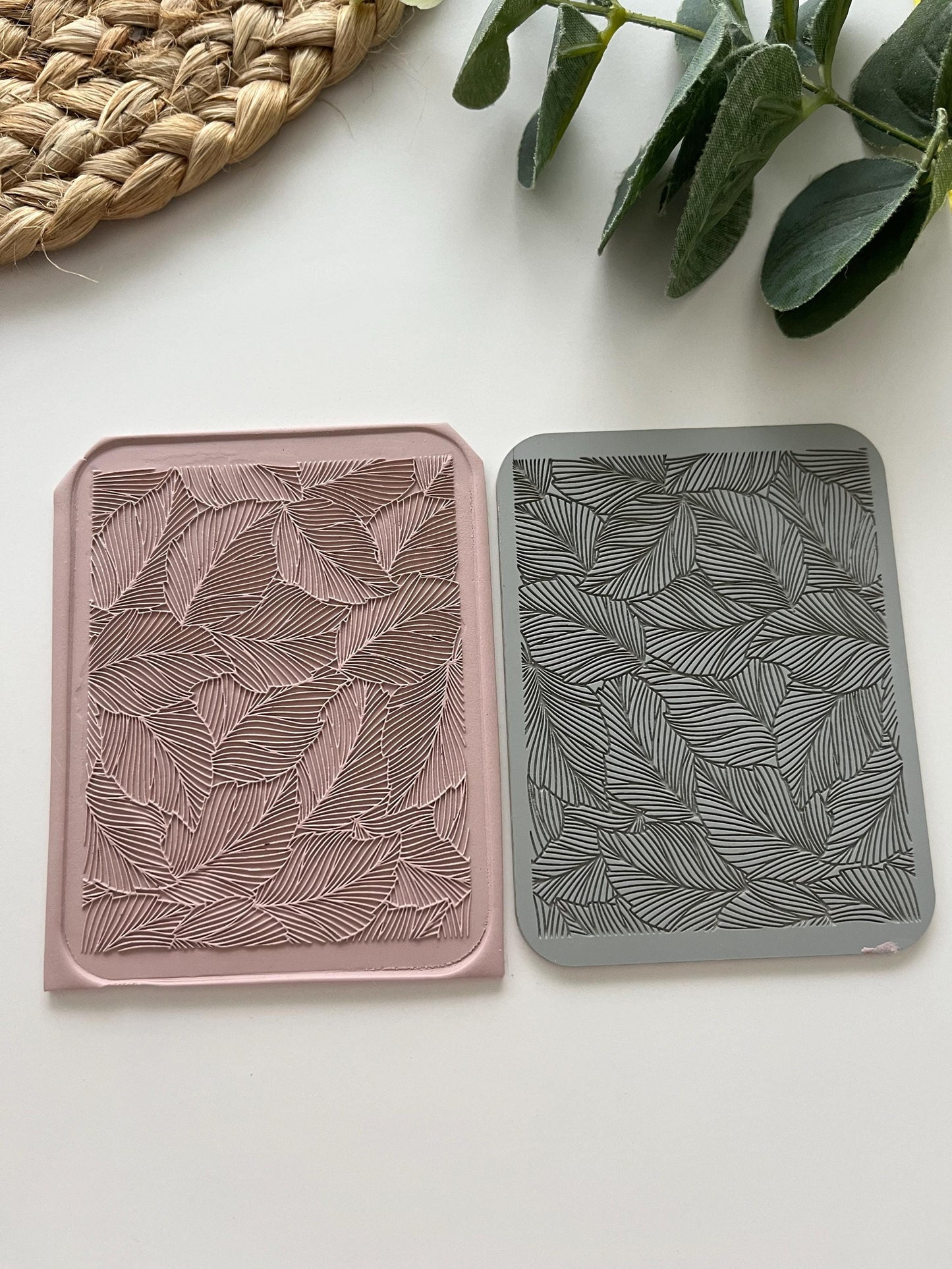 Tropical Leaves Texture Mat