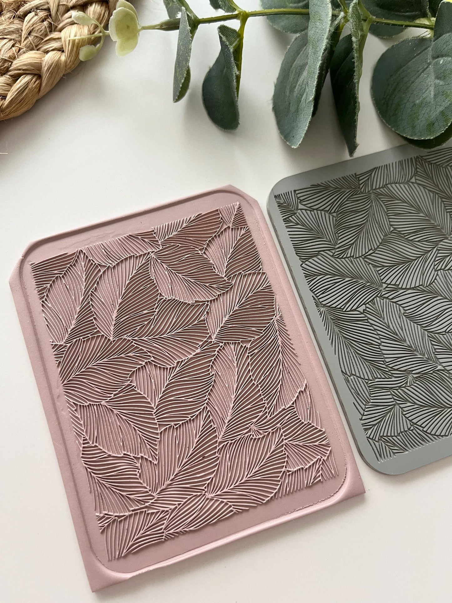 Tropical Leaves Texture Mat