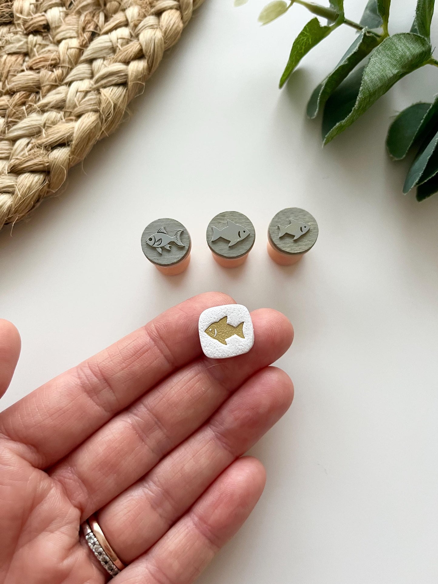 Fish Stamps: Mica Powder