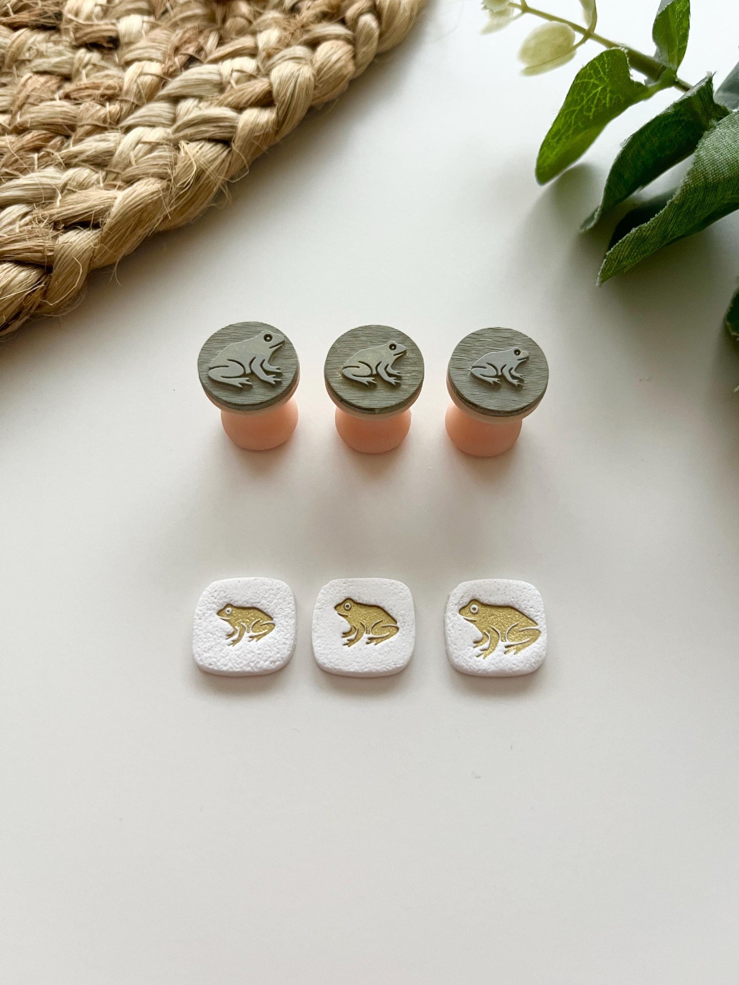 Frog Stamps: Mica Powder