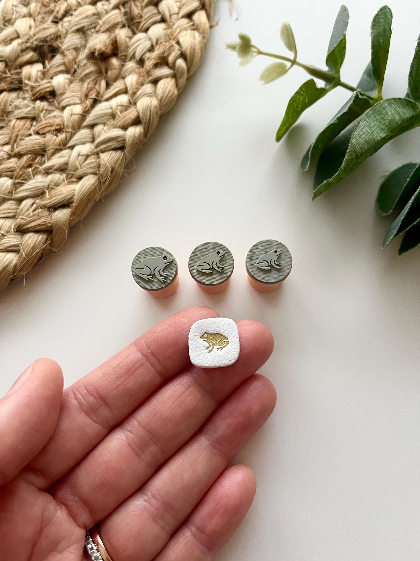 Frog Stamps: Mica Powder