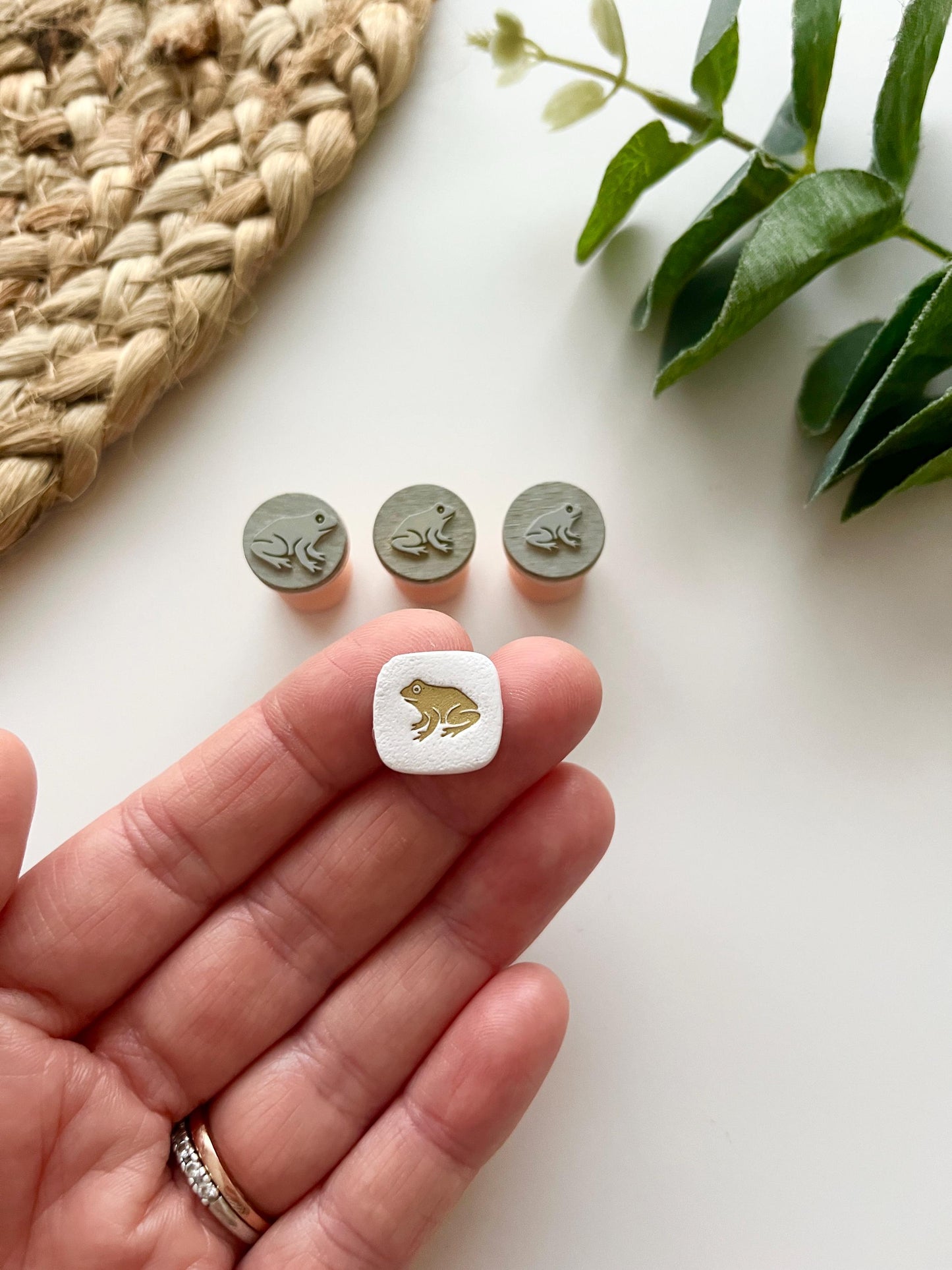 Frog Stamps: Mica Powder