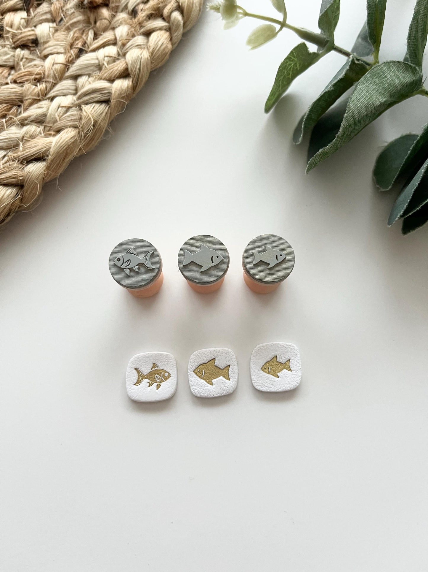 Fish Stamps: Mica Powder