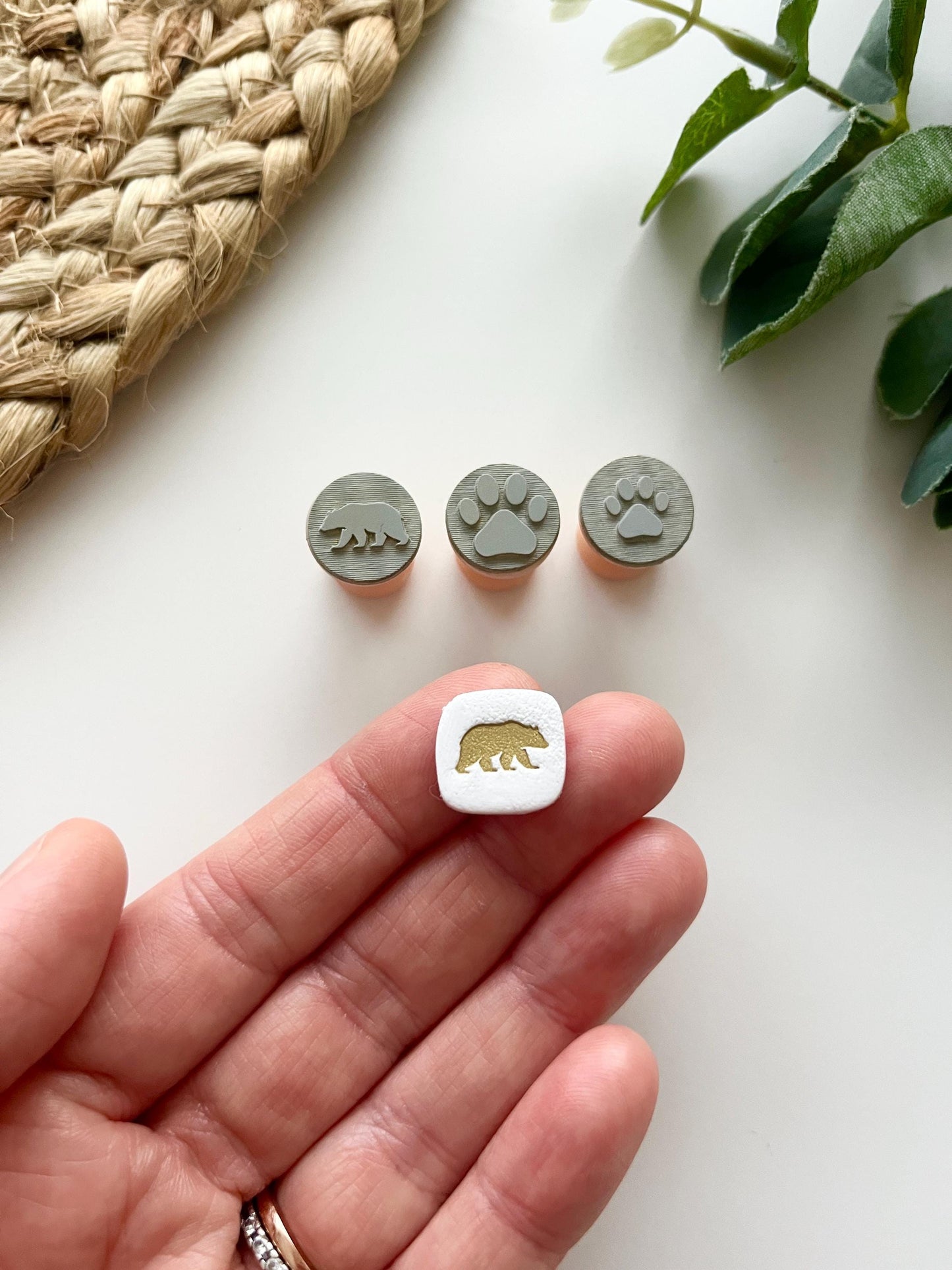 Bear Stamps: Mica Powder