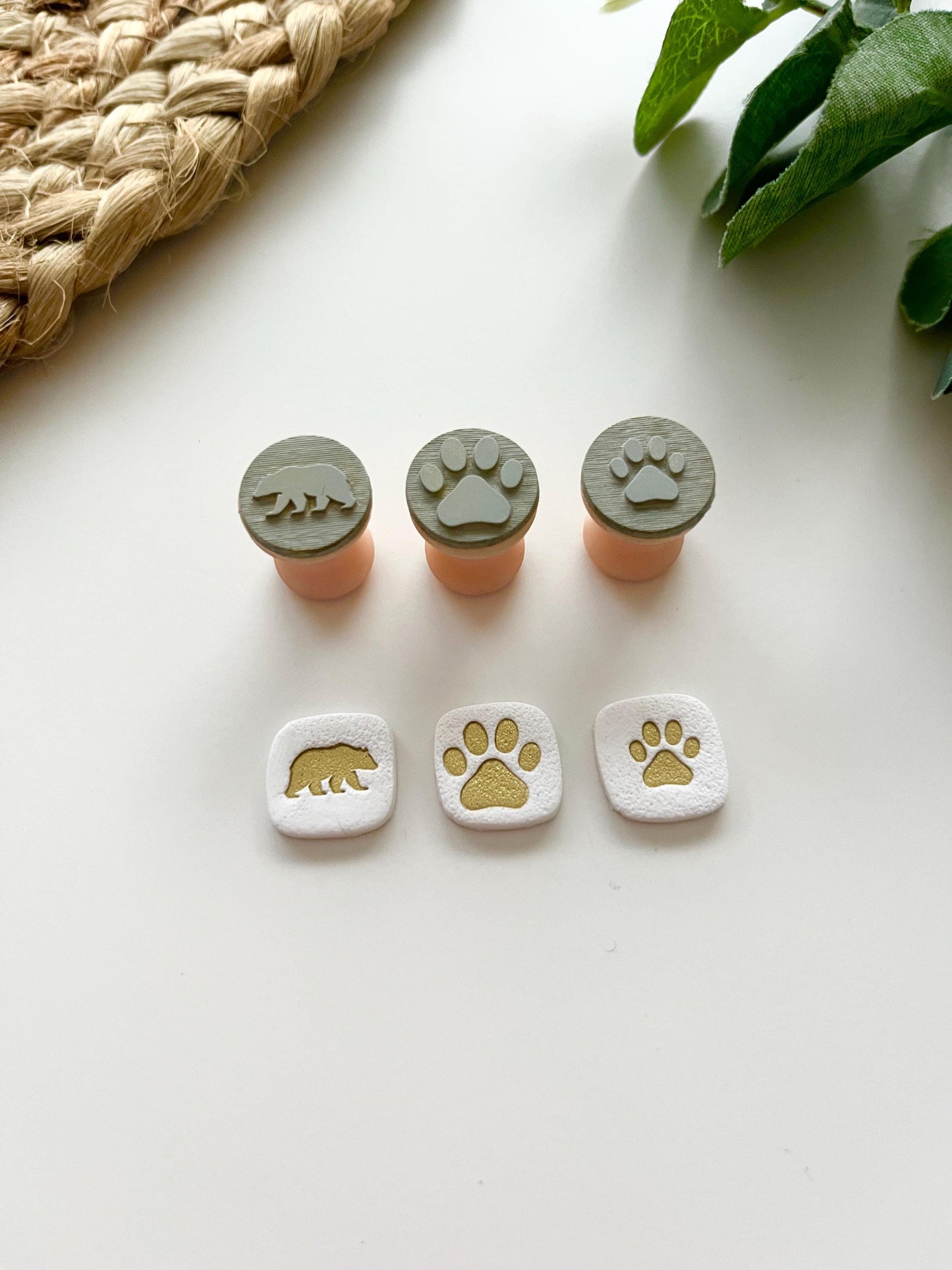 Bear Stamps: Mica Powder