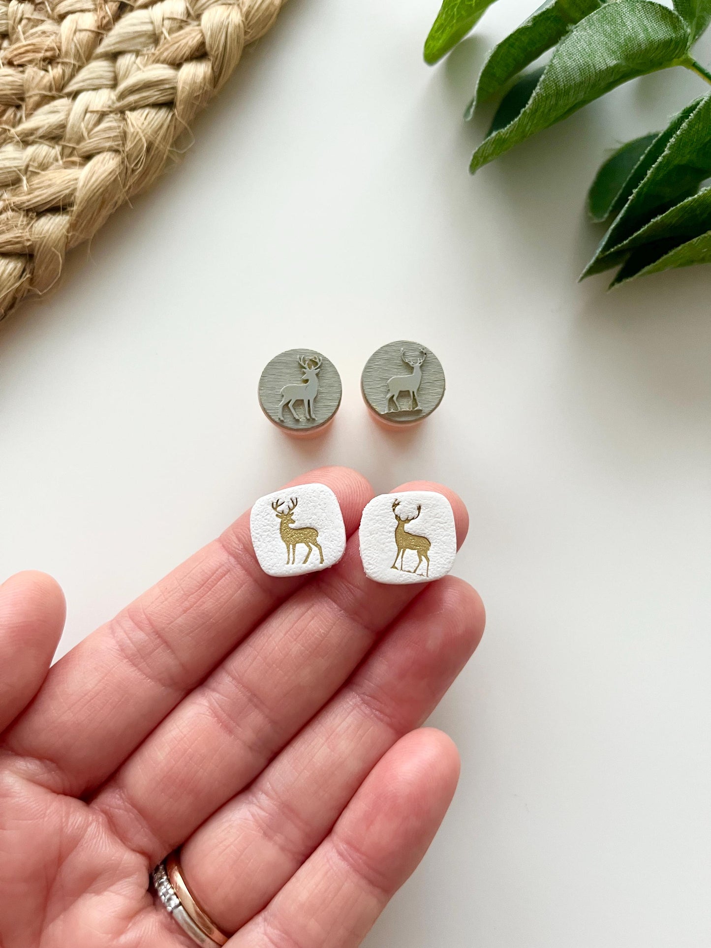 Deer Stamps: Mica Powder