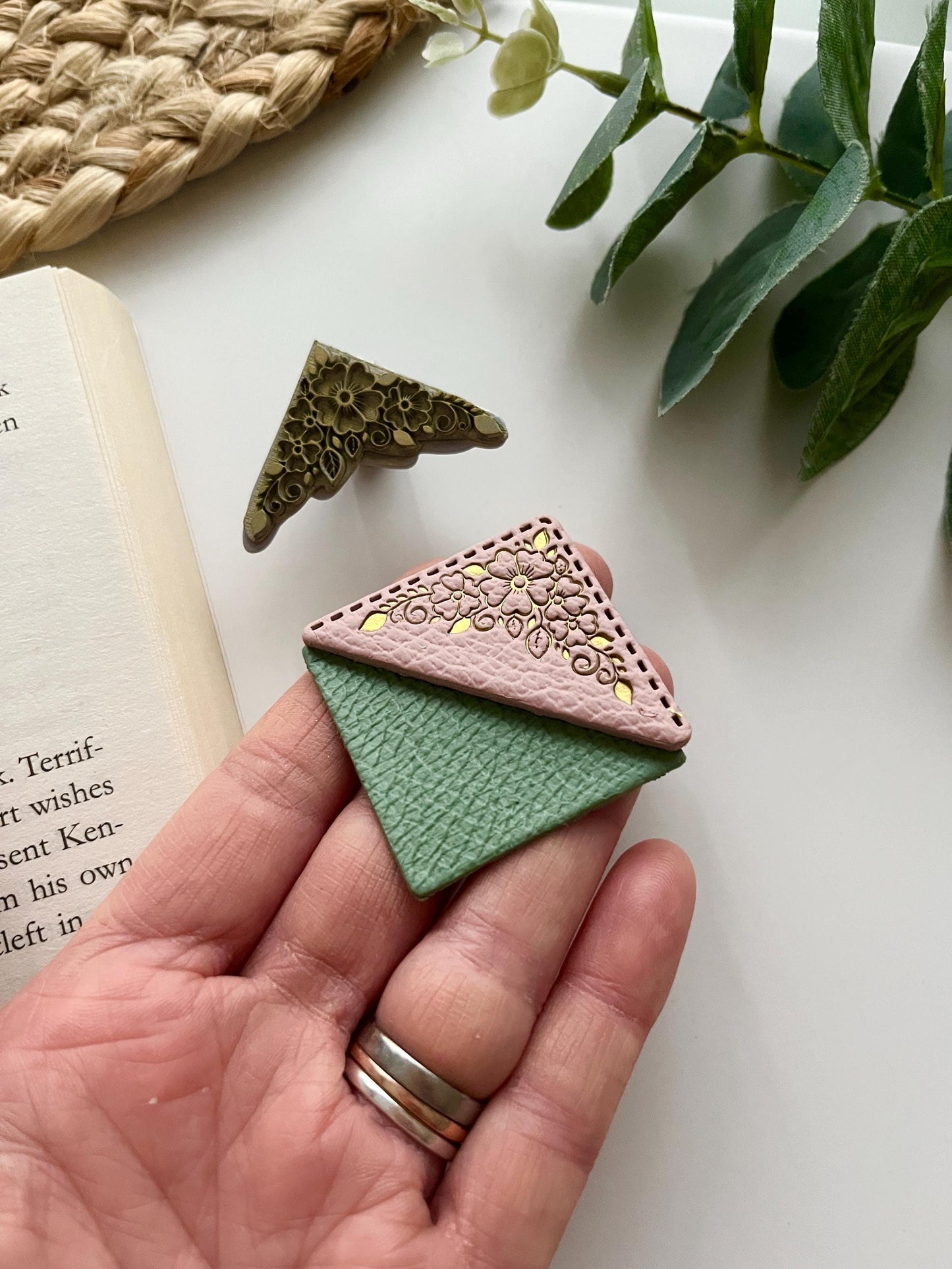 Ornate Flower Corner Stamp