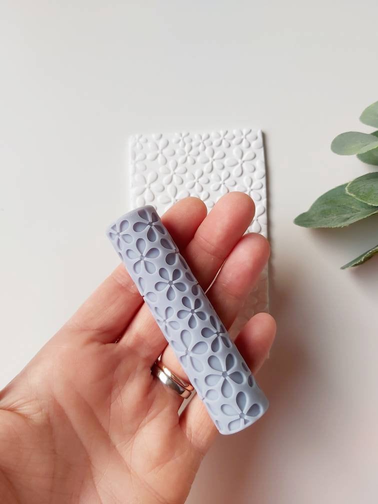 Rouleau de texture d'argile marguerite