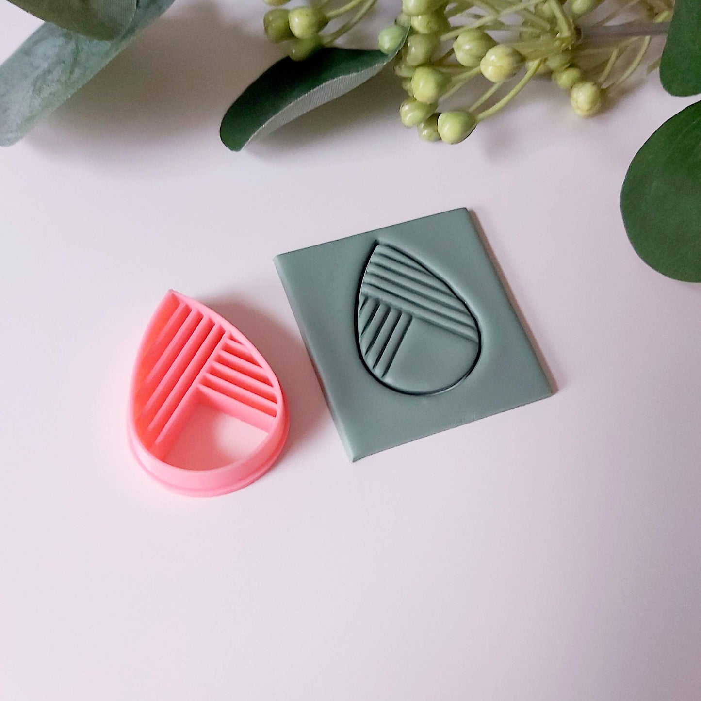 Petal Teardrop #2 Embossed