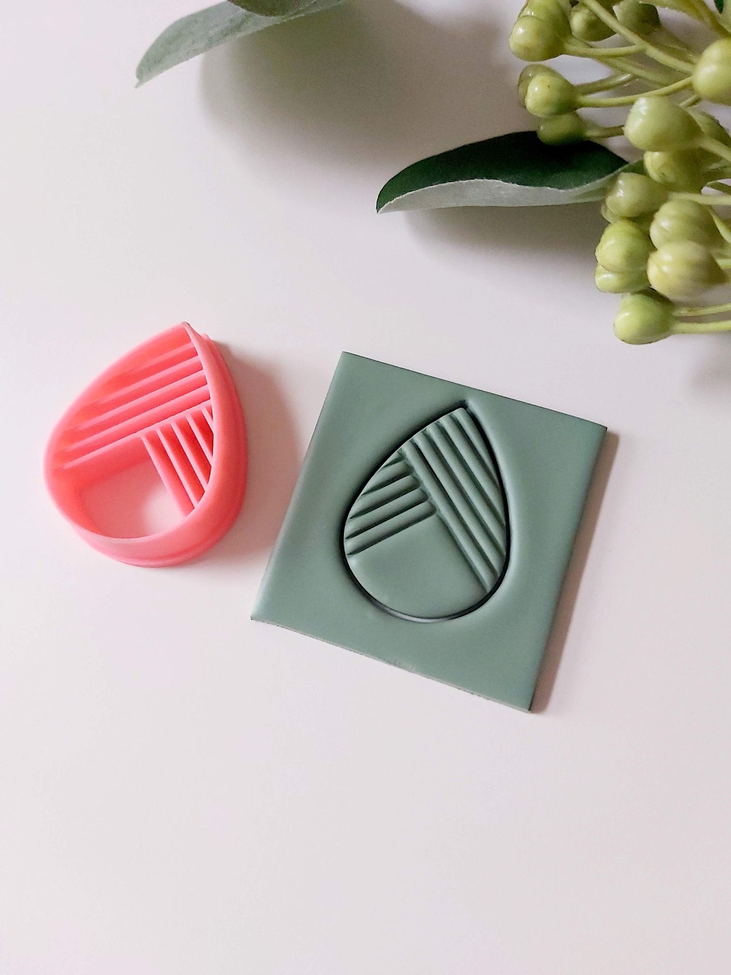 Petal Teardrop #2 Embossed