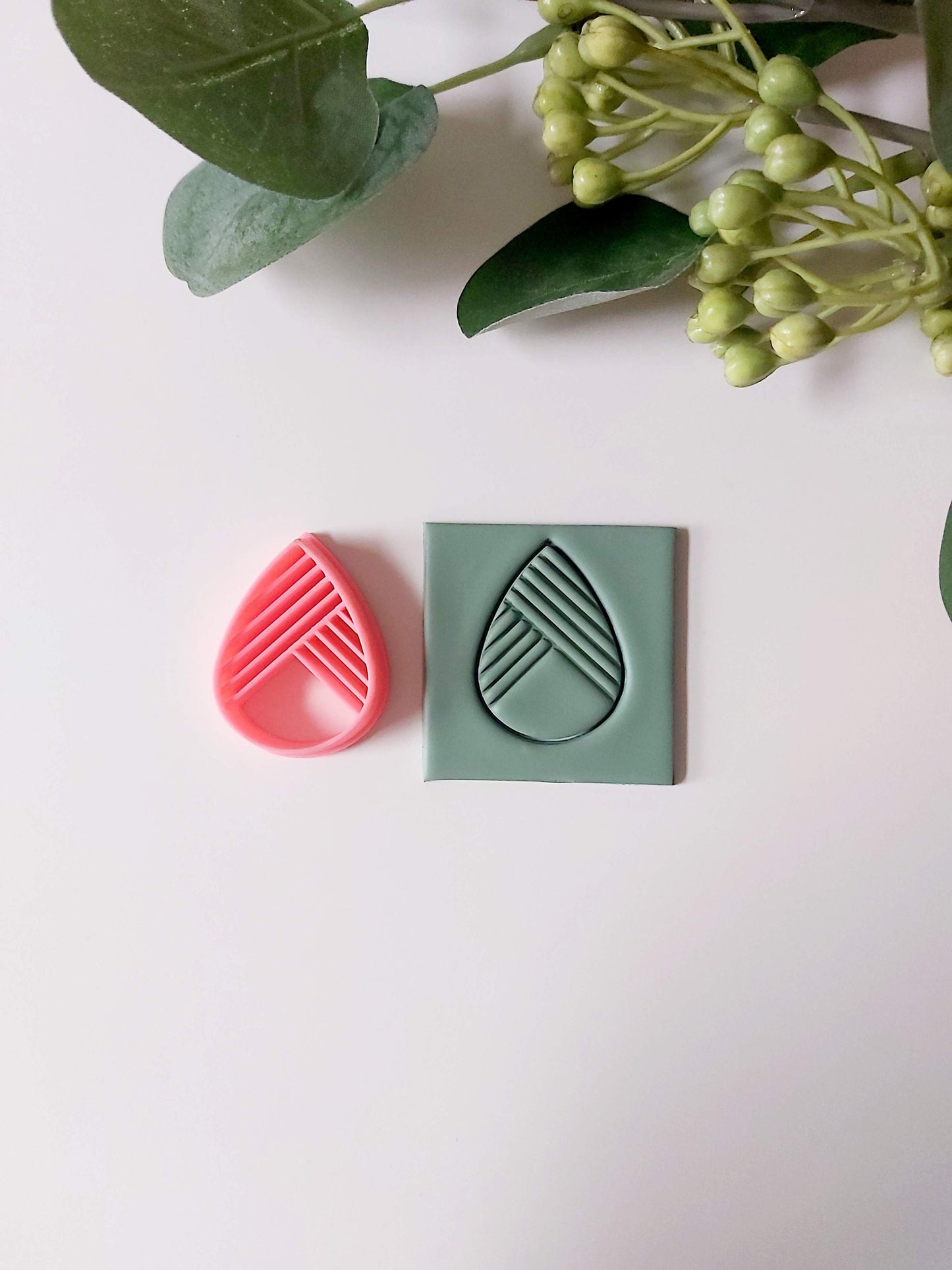 Petal Teardrop #2 Embossed