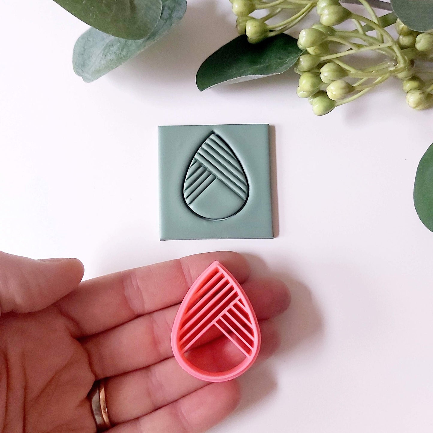 Petal Teardrop #2 Embossed