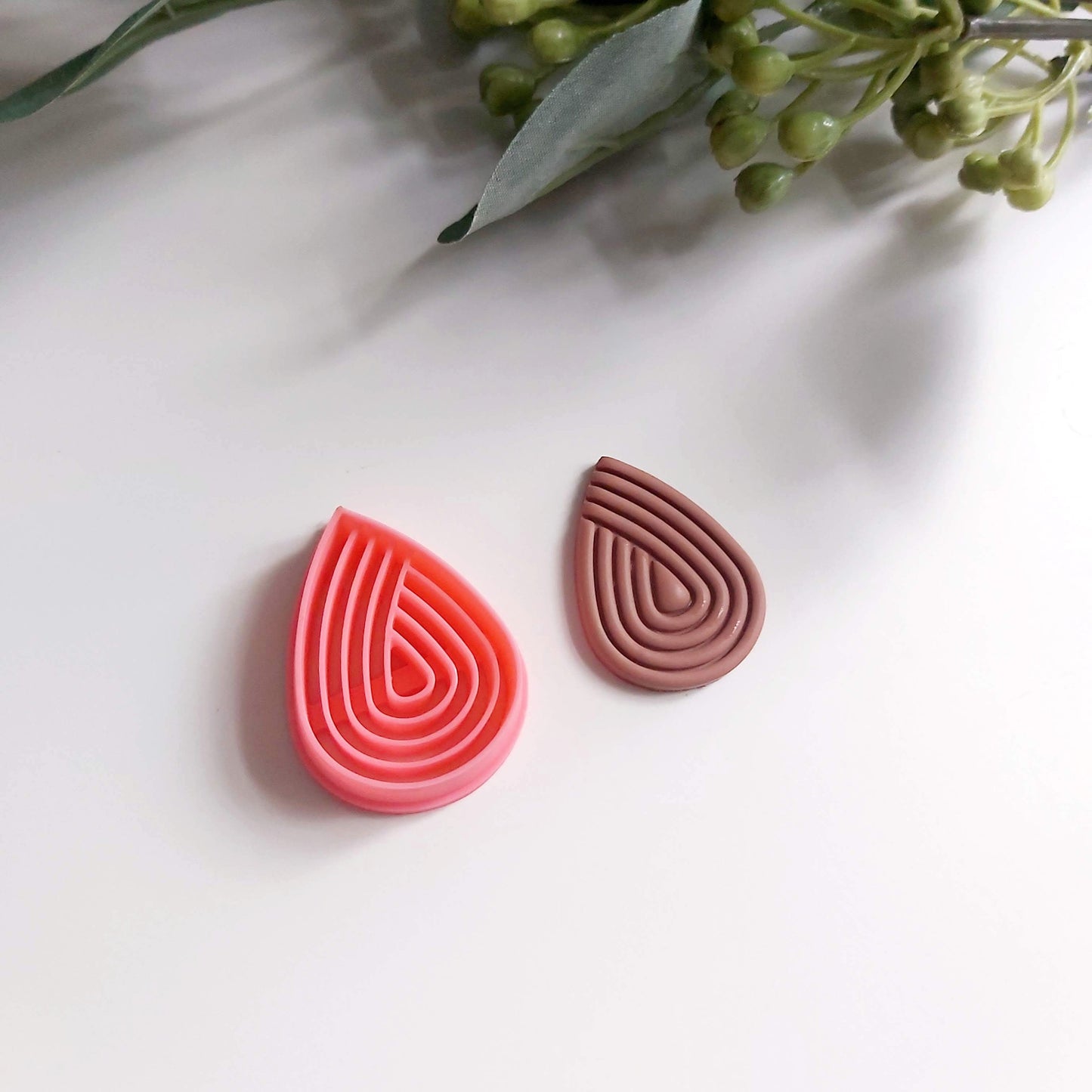 Petal Teardrop #2 Fully Embossed
