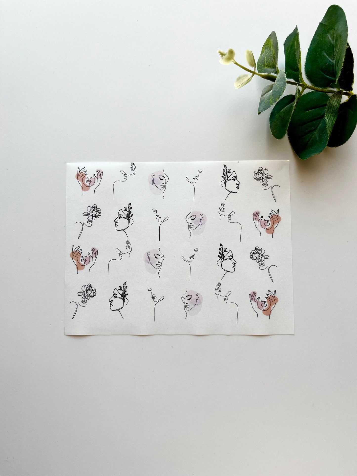 Papier de transfert d'image de visages
