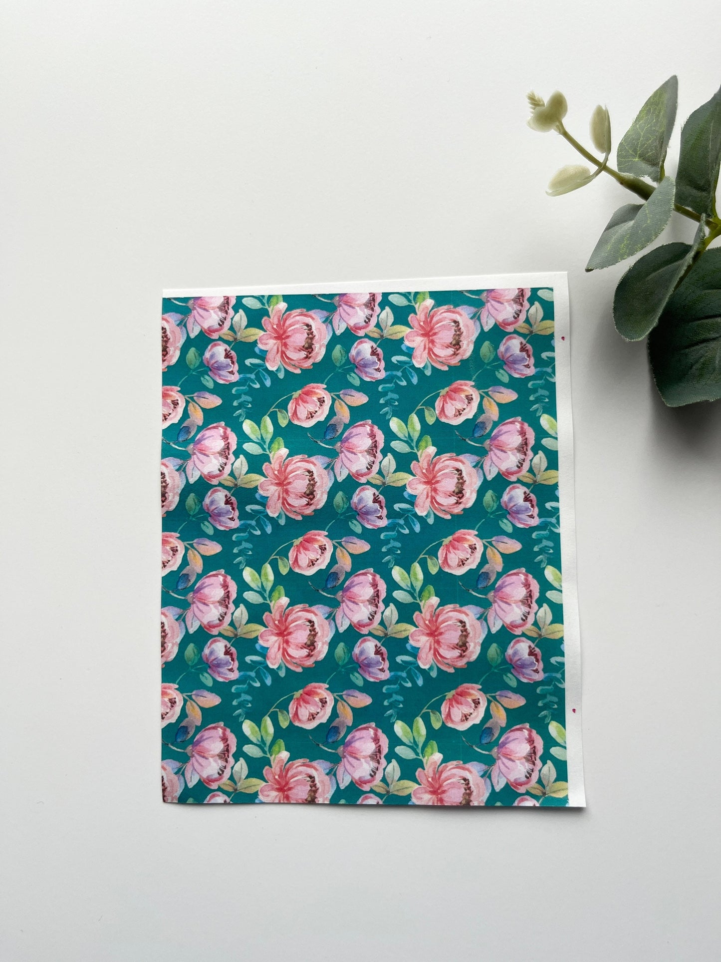 Pink Peony Image Transfer Paper