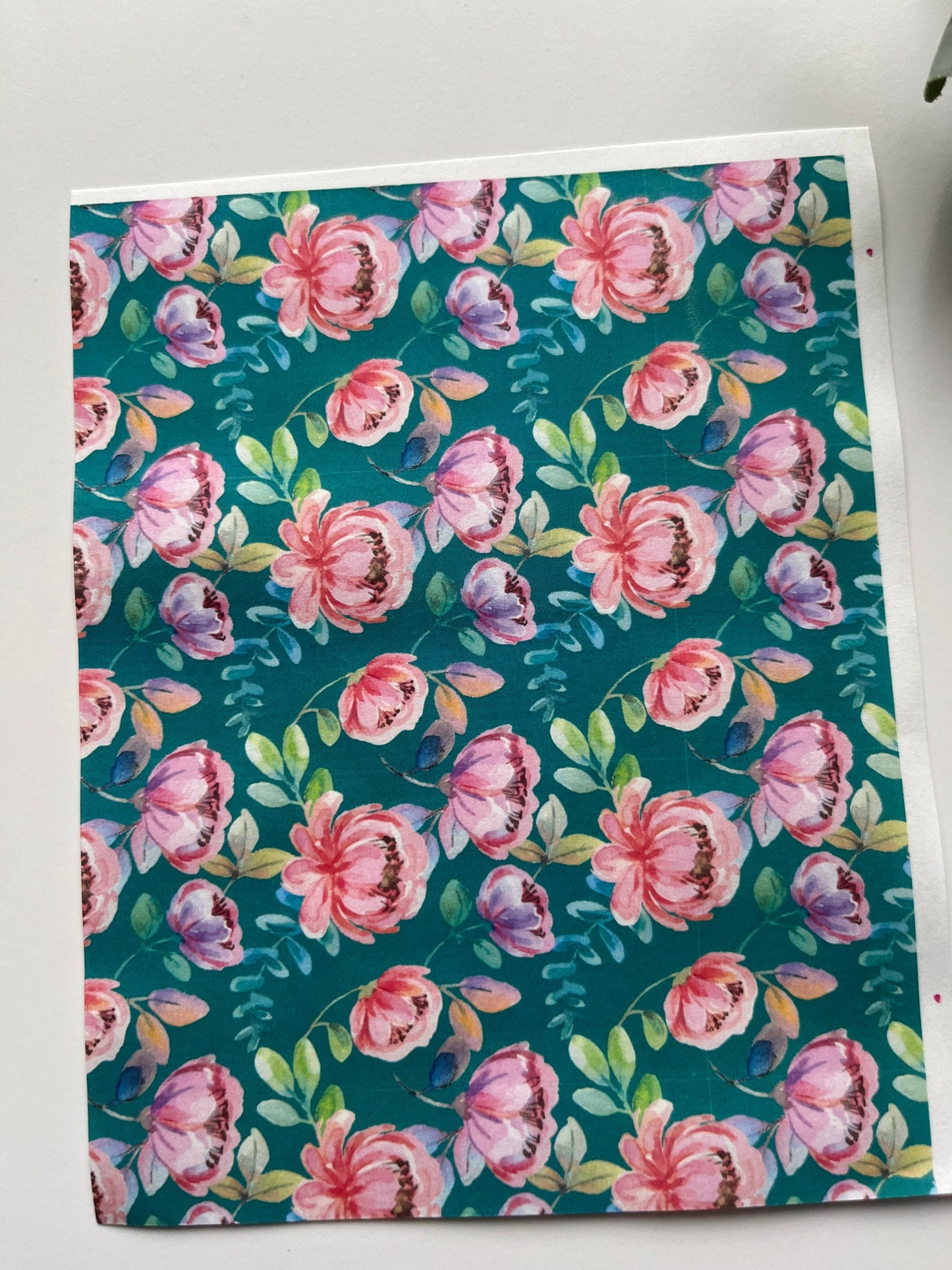 Pink Peony Image Transfer Paper