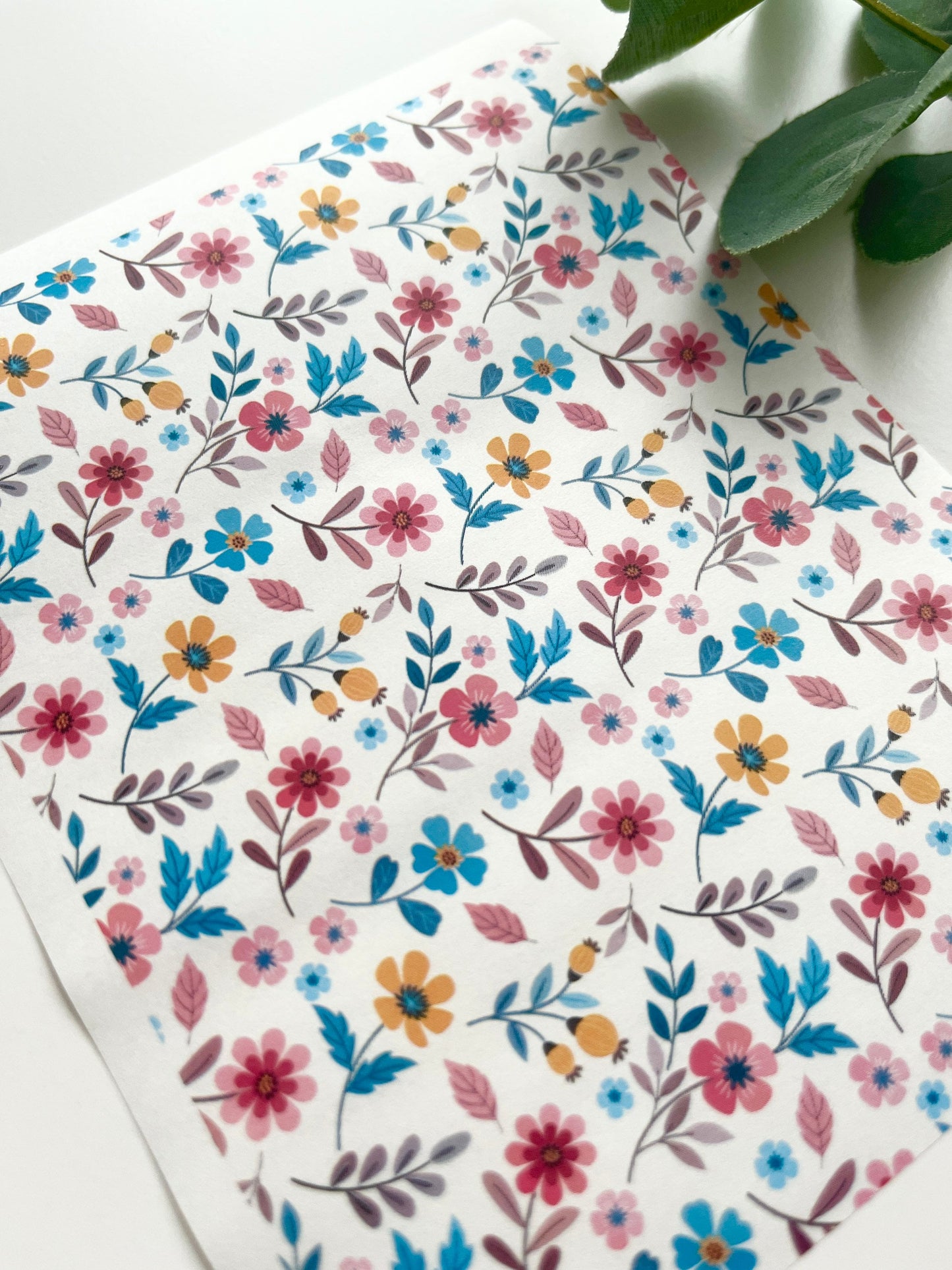 Papier transfert fleurs de printemps
