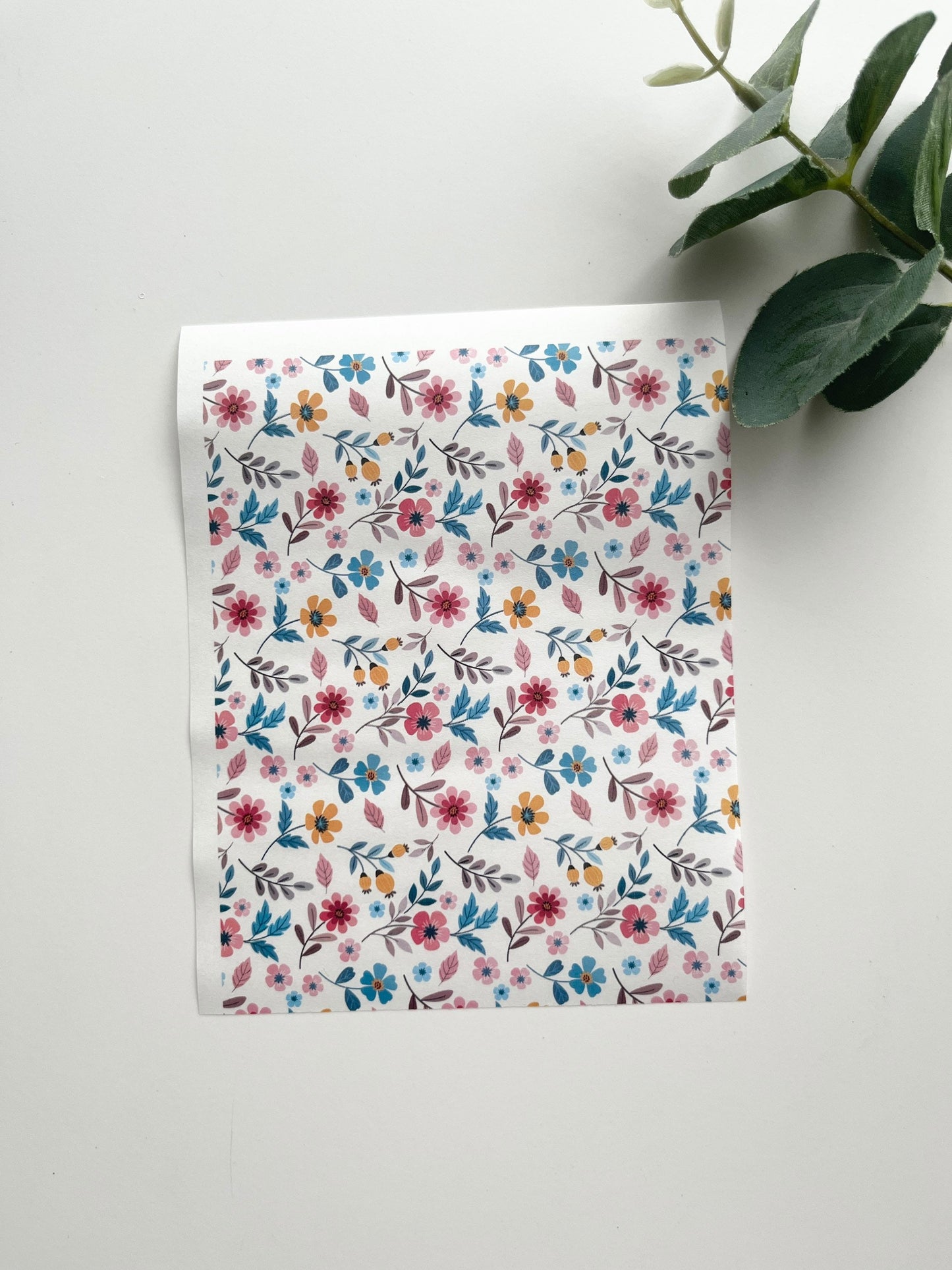 Papier transfert fleurs de printemps