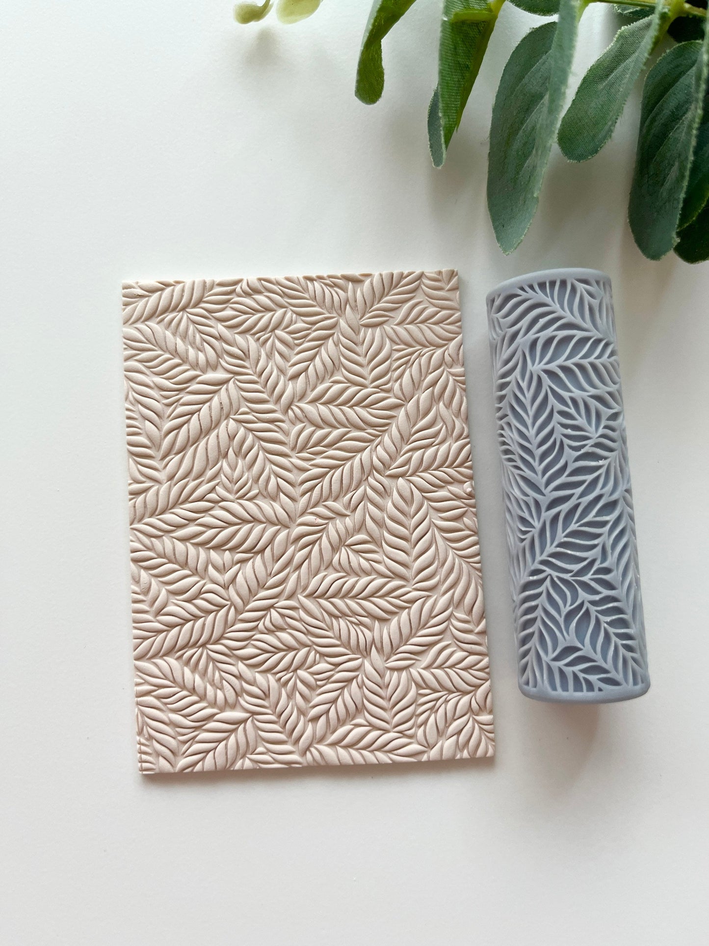 Rouleau de texture de feuilles tropicales