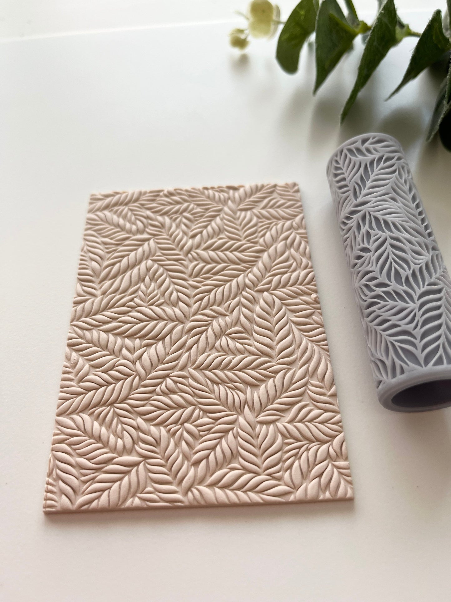 Rouleau de texture de feuilles tropicales