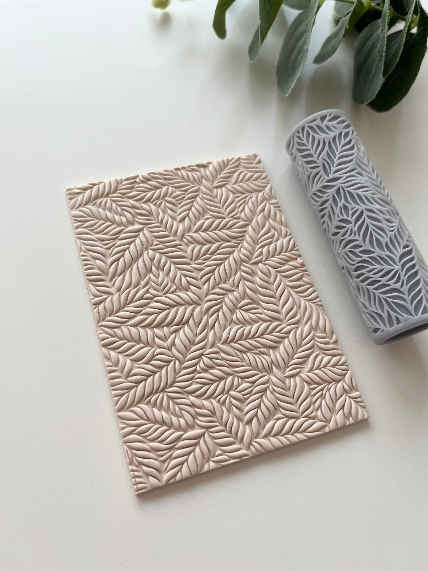 Rouleau de texture de feuilles tropicales