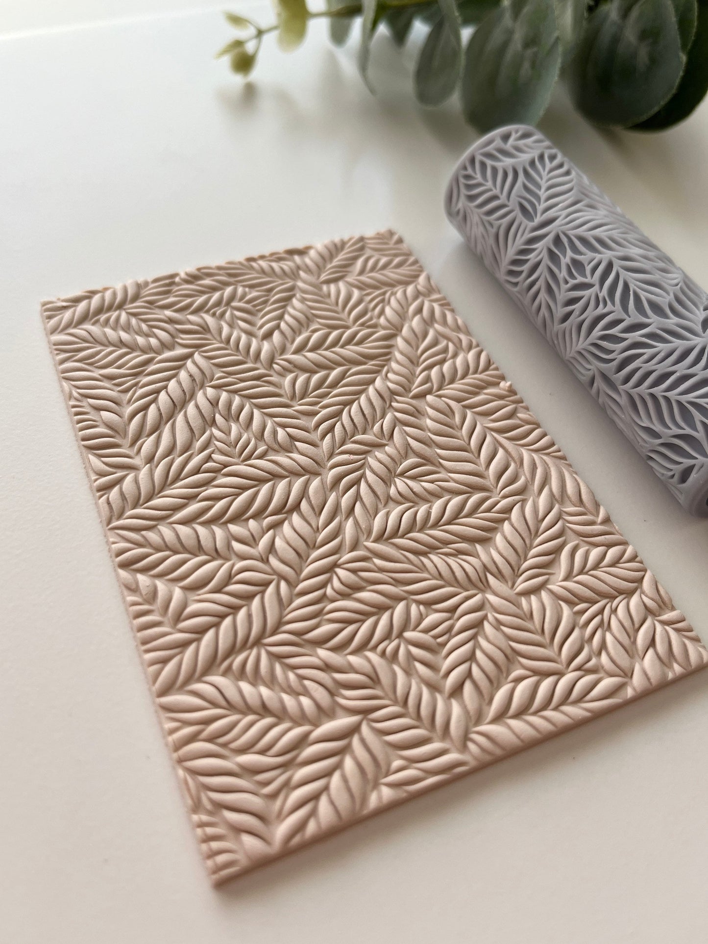 Rouleau de texture de feuilles tropicales